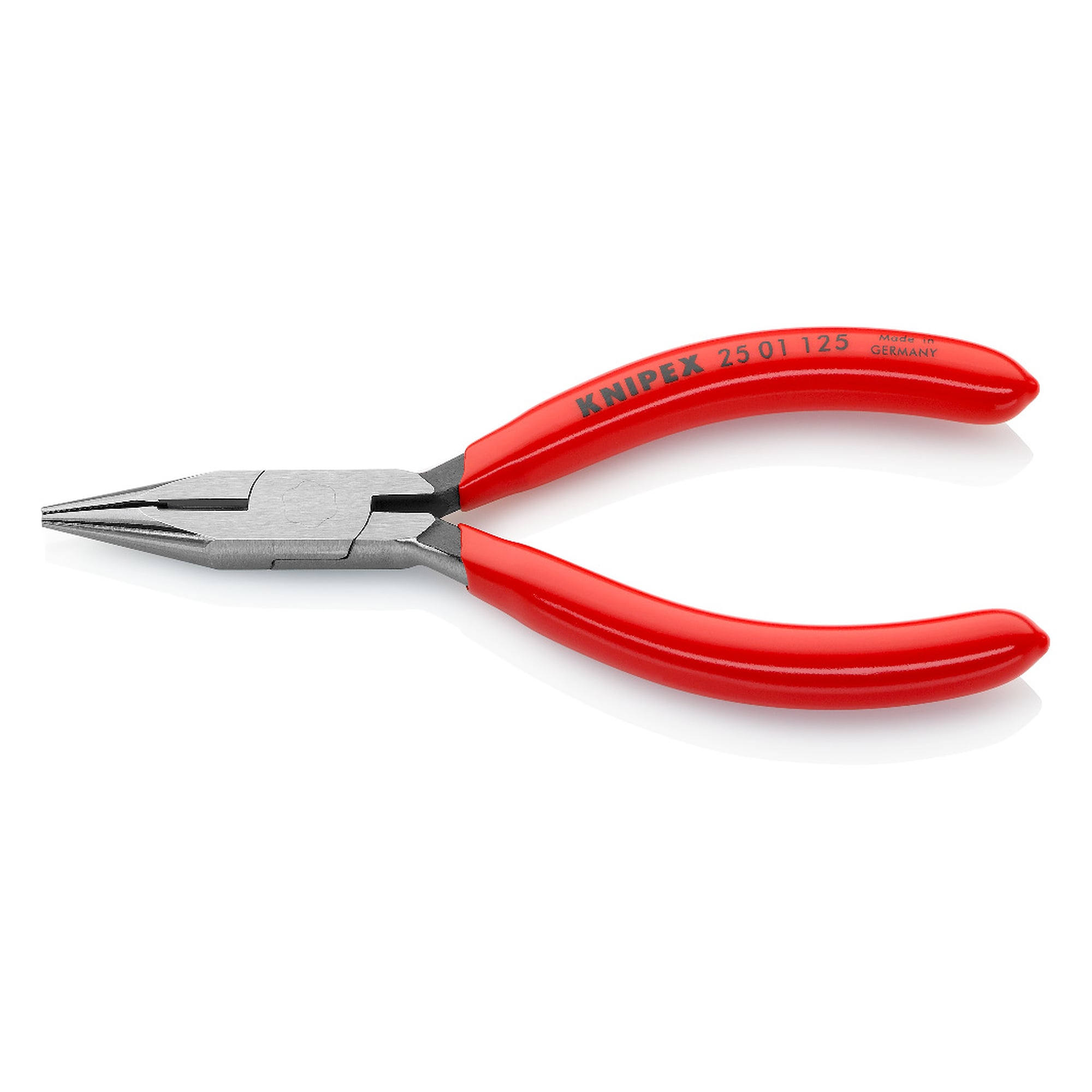 Snipe nose side cutting pliers (radio pliers), long tapered jaws, 125 mm