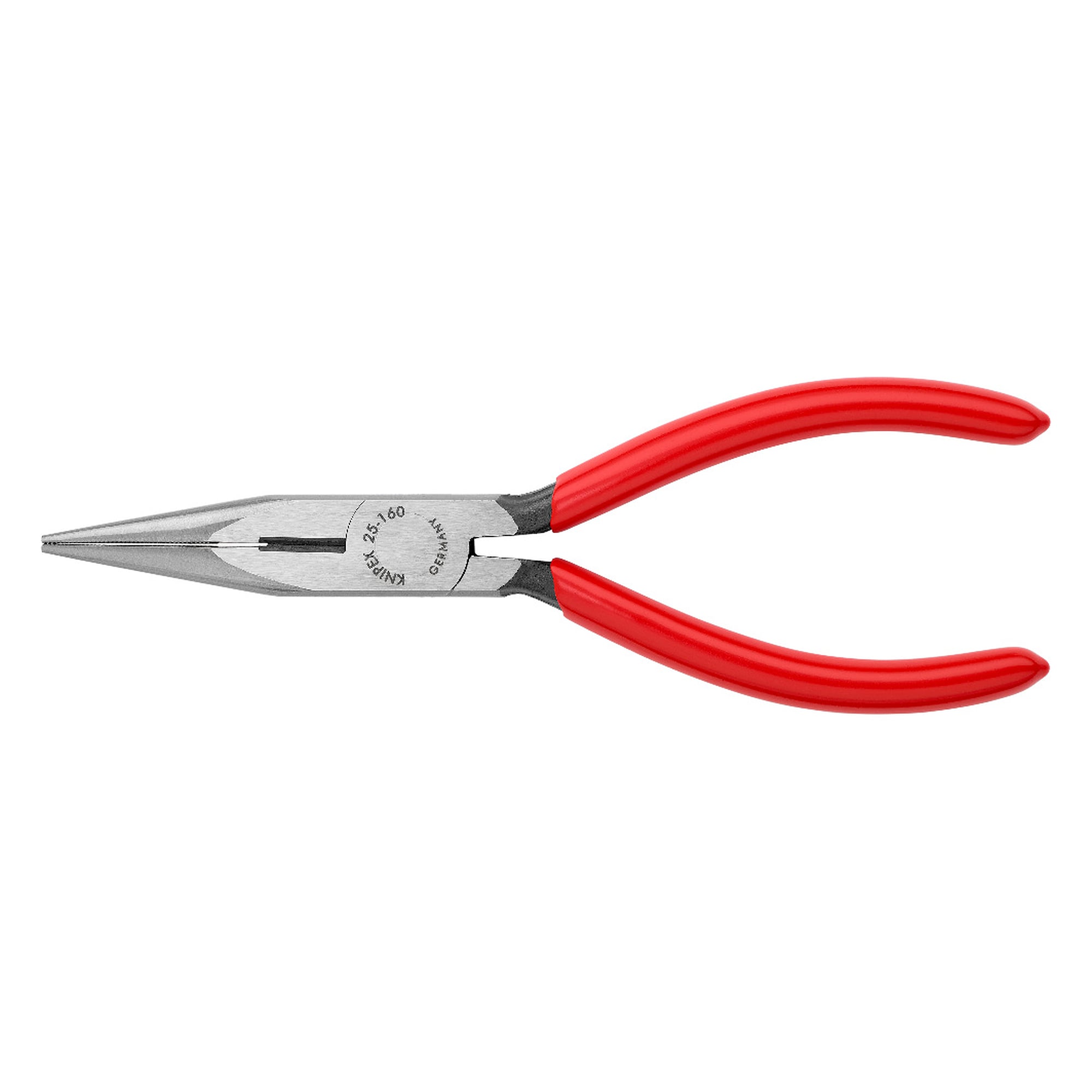 Pince à becs demi-ronds avec tranchant pour fil dur jusqu'à Ø 1,6 mm, atramentée noir, 160 mm