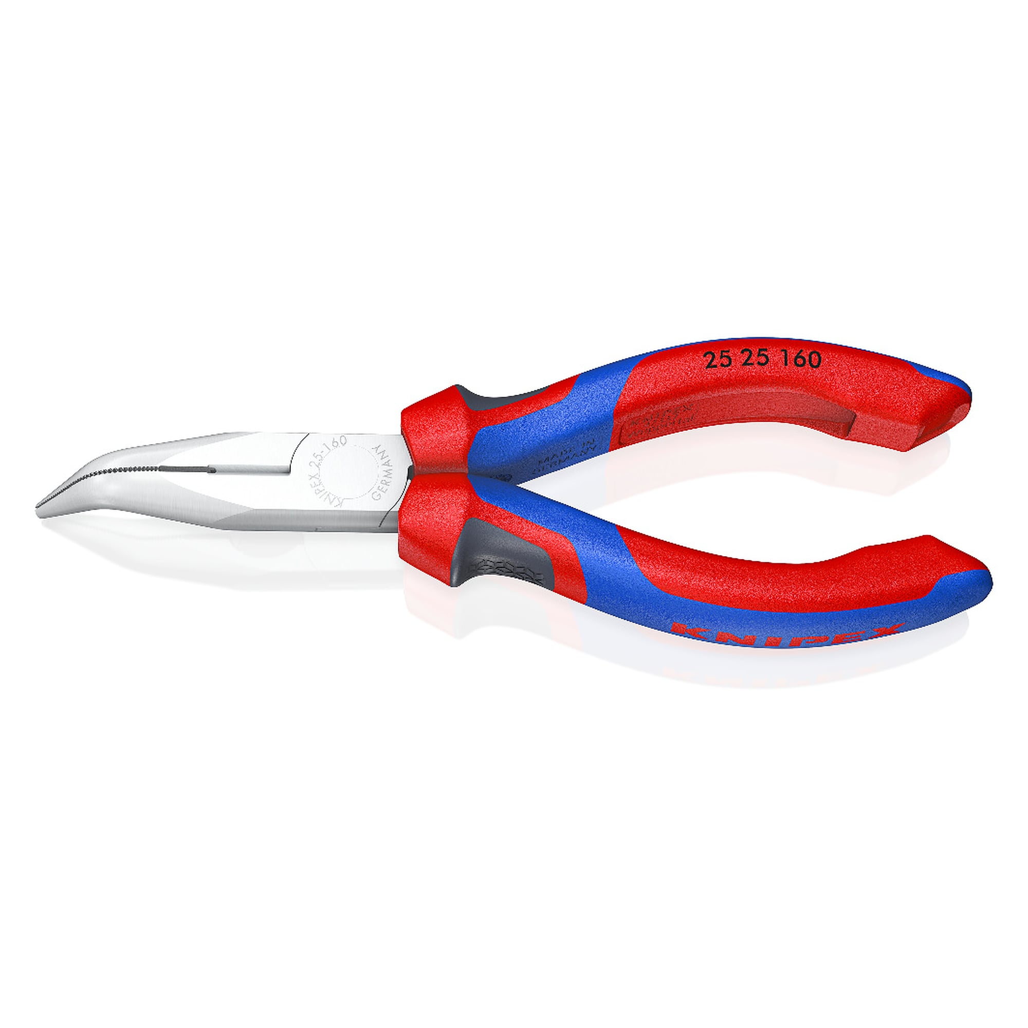 Snipe nose side cutting pliers (radio pliers), chrome-plated, Comfort handles, 160 mm