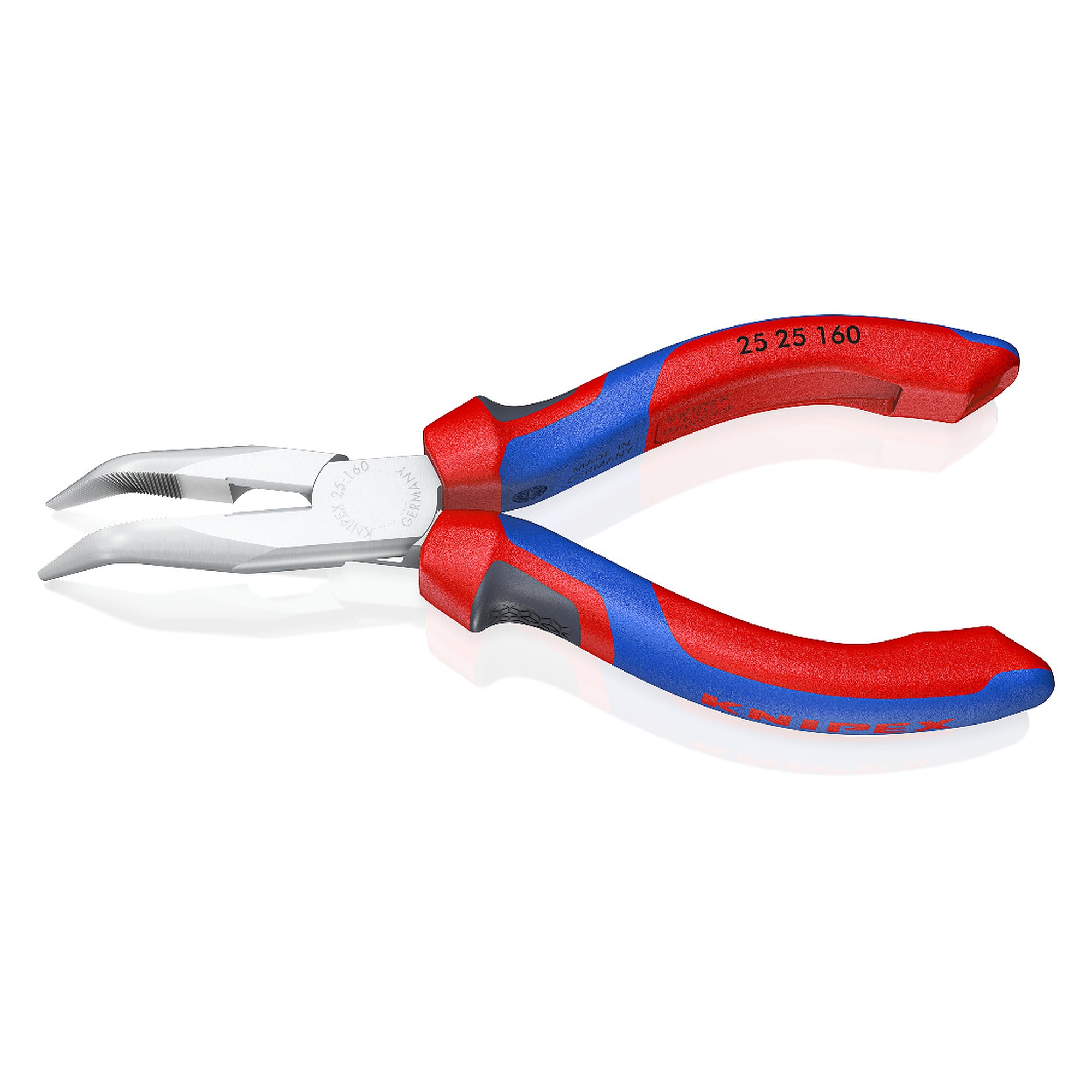 Snipe nose side cutting pliers (radio pliers), chrome-plated, Comfort handles, 160 mm