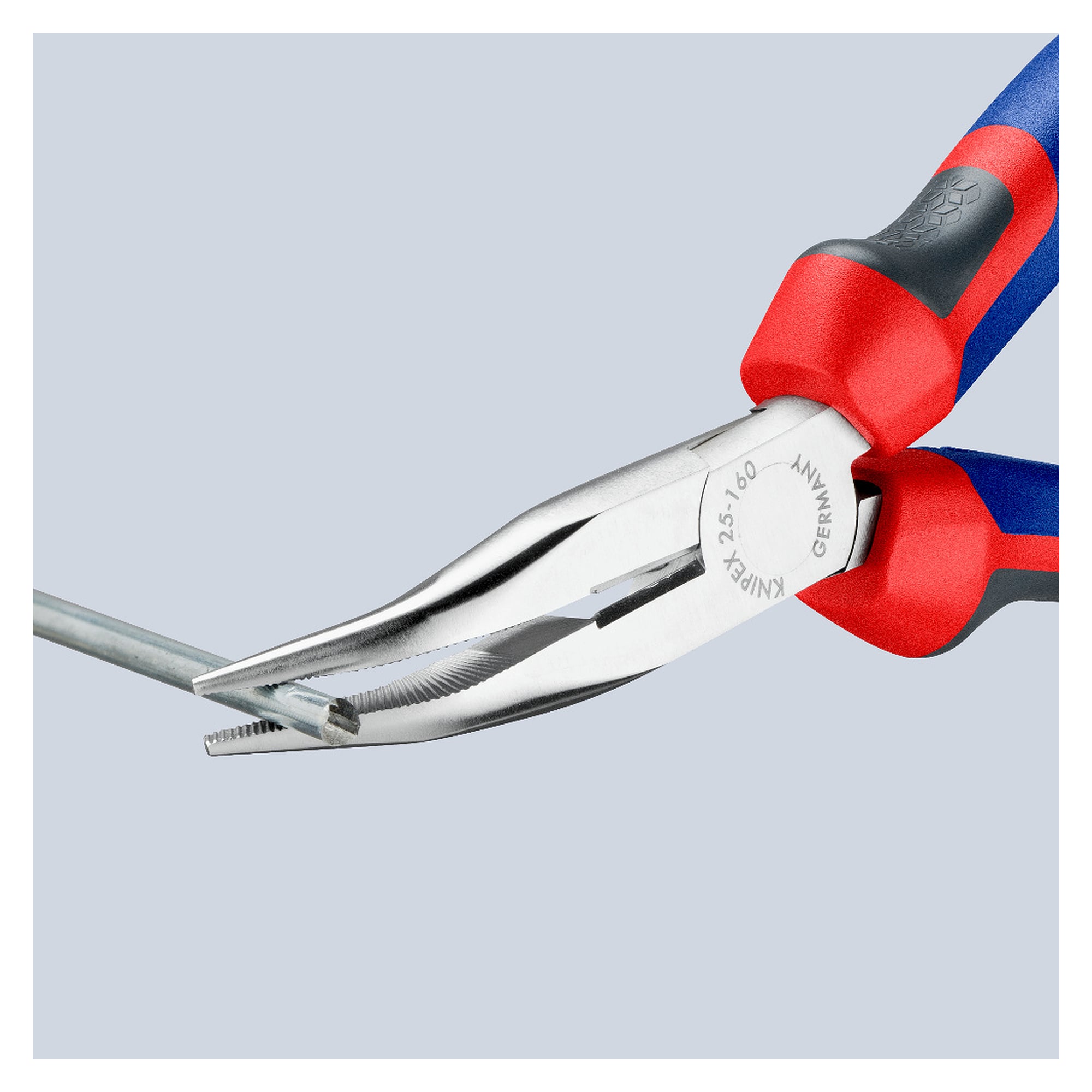 Snipe nose side cutting pliers (radio pliers), chrome-plated, Comfort handles, 160 mm
