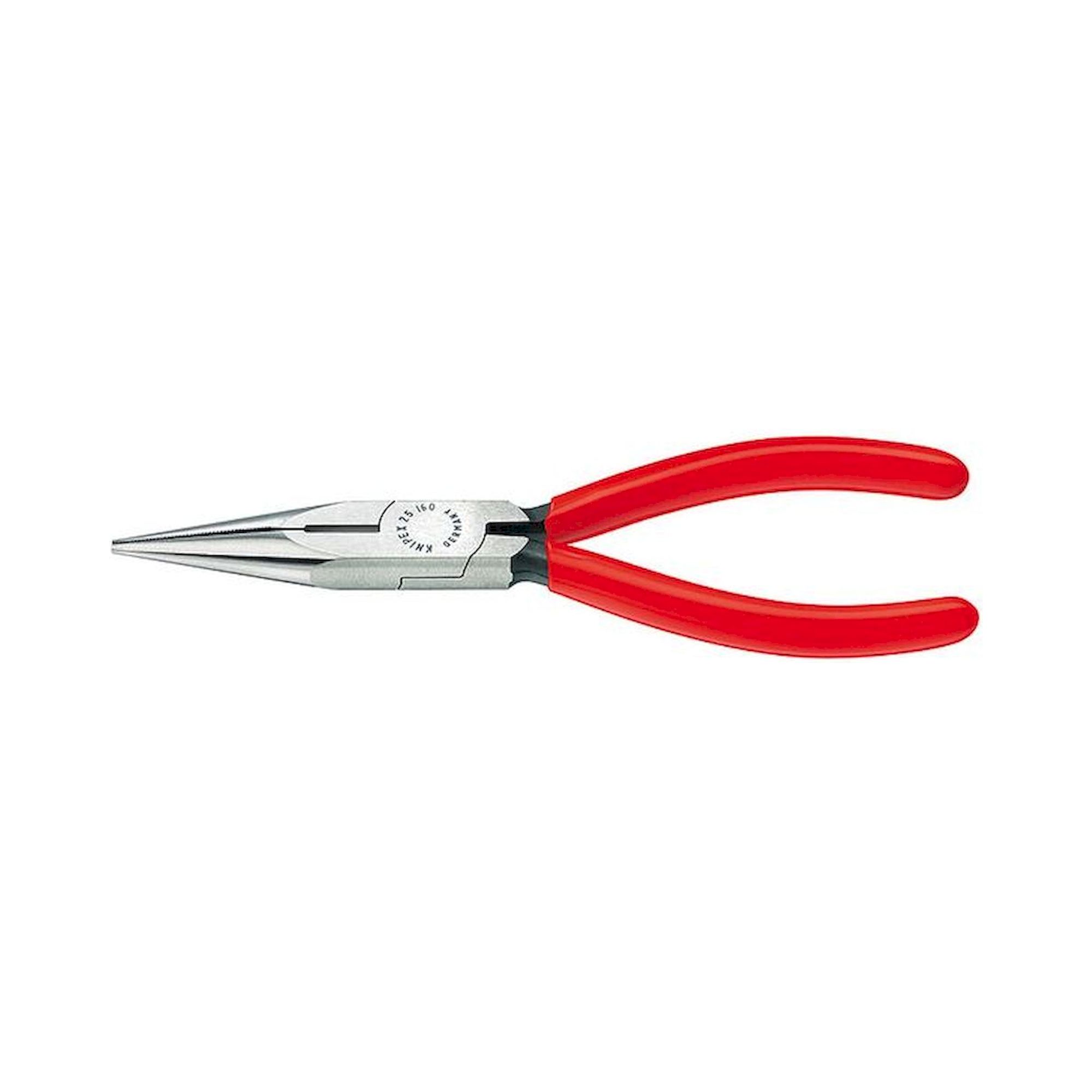 Knipex 25 01 140. Needle nose pliers with cutting edge (radio pliers), black atramentized, 140 mm