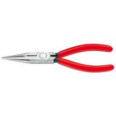 Knipex 25 01 140. Needle nose pliers with cutting edge (radio pliers), black atramentized, 140 mm