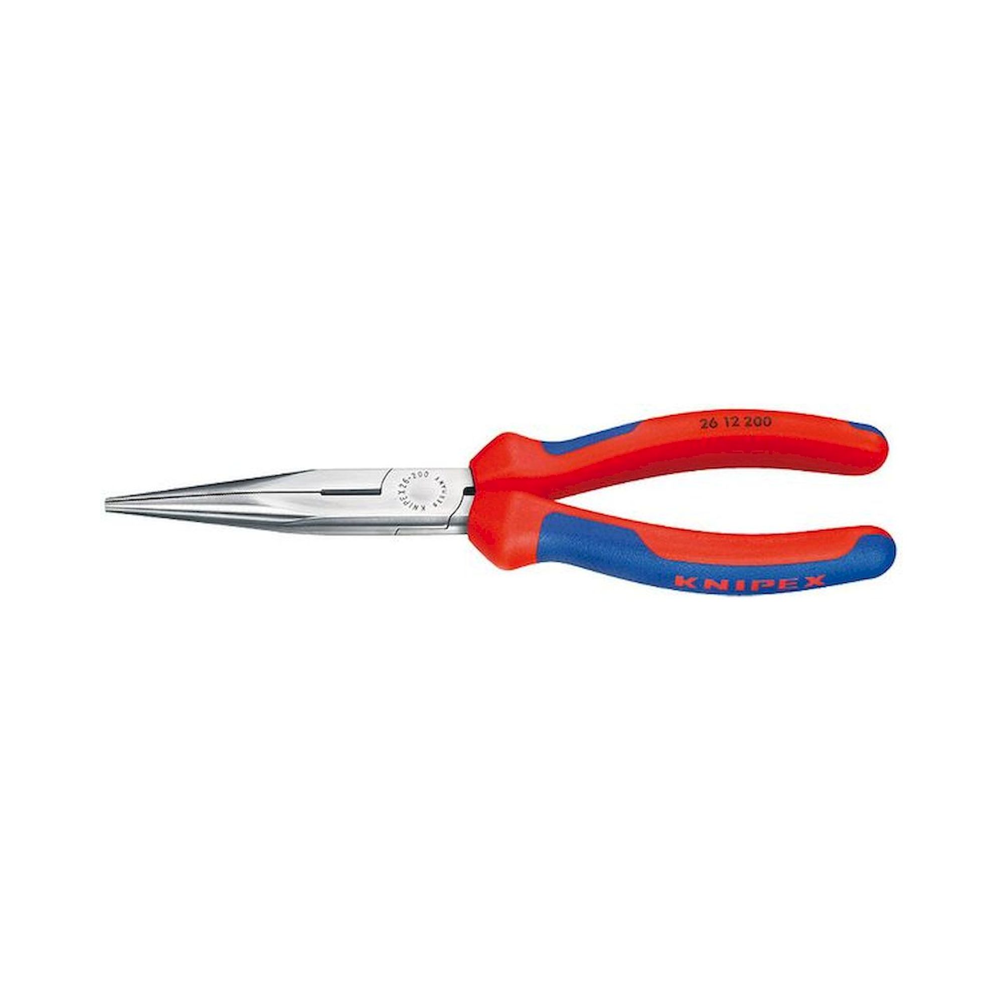 Knipex 26 12 200. Pince à becs semi-ronds avec lame (pince cigogne) atramentée , noir