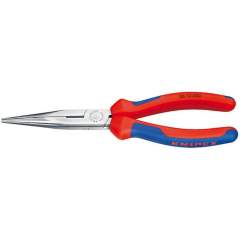 Knipex 26 12 200. Needle nose pliers with cutting edge (cranesbill pliers), black atramentized, 200 mm