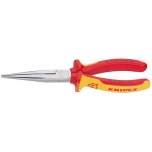 Knipex 26 16 200. Flat-nose pliers with cutting edge (Stork's nose pliers), chrome-plated, insulated, 200 mm