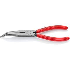 Knipex 26 21 200. Needle nose pliers with cutting edge (cranesbill pliers), black atramentized, 200 mm