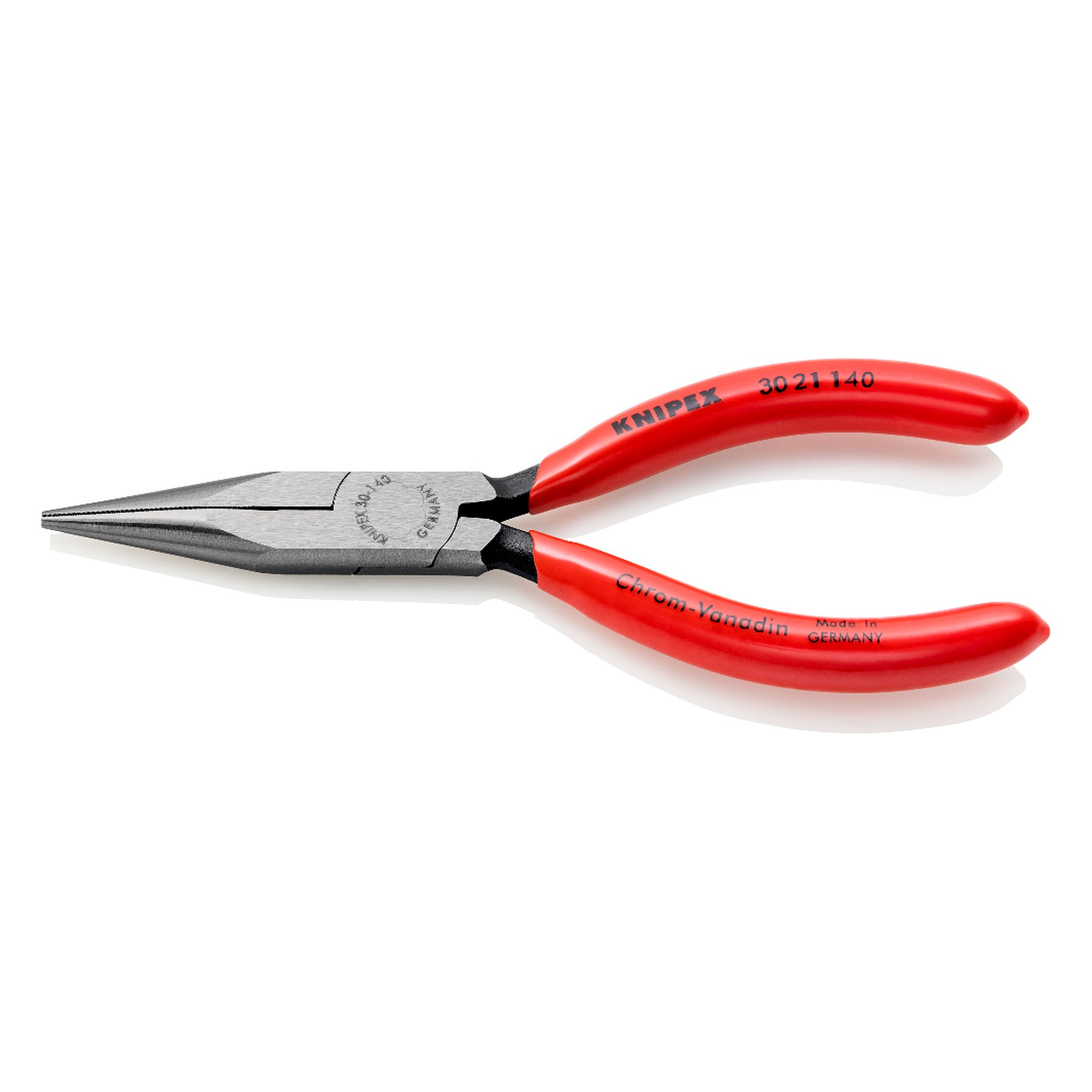 Langbeckzange schwarz atramentiert, Spitze 2,0 mm dick, Backen 42,0 mm, Länge 140 mm
