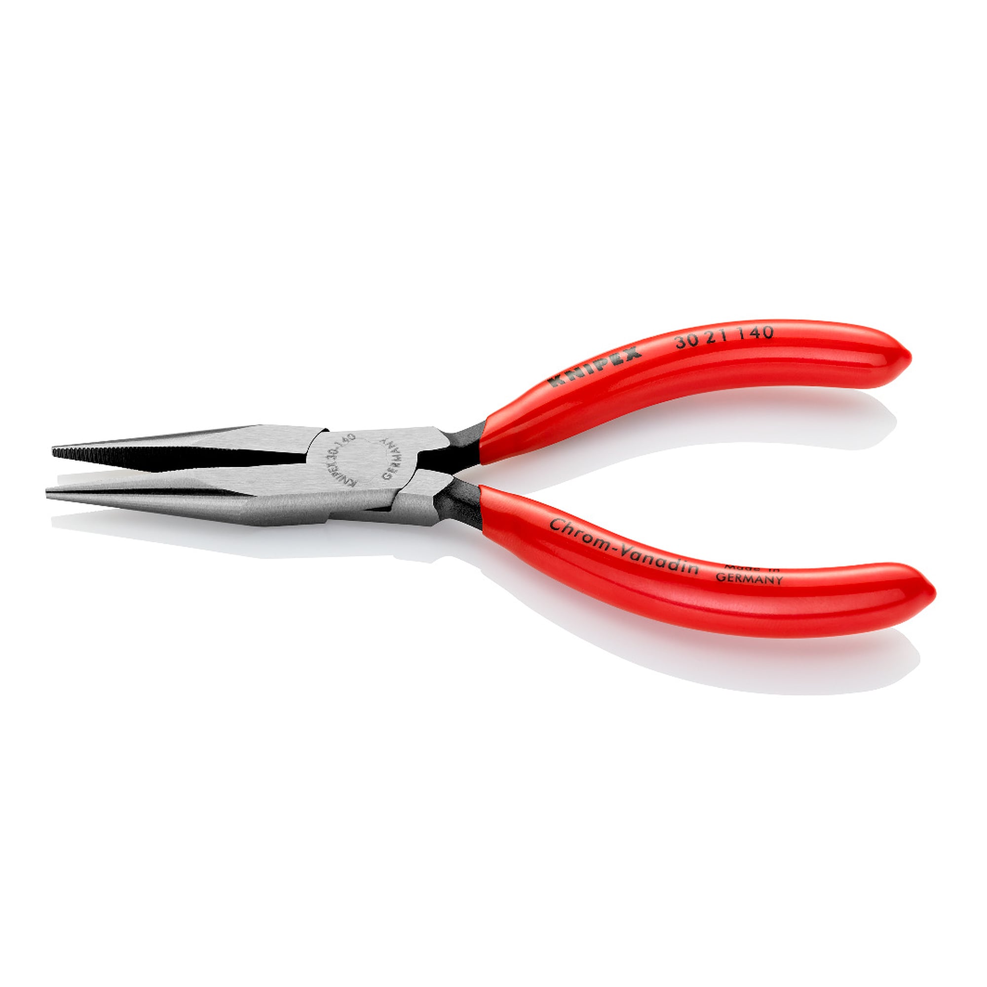 Langbeckzange schwarz atramentiert, Spitze 2,0 mm dick, Backen 42,0 mm, Länge 140 mm