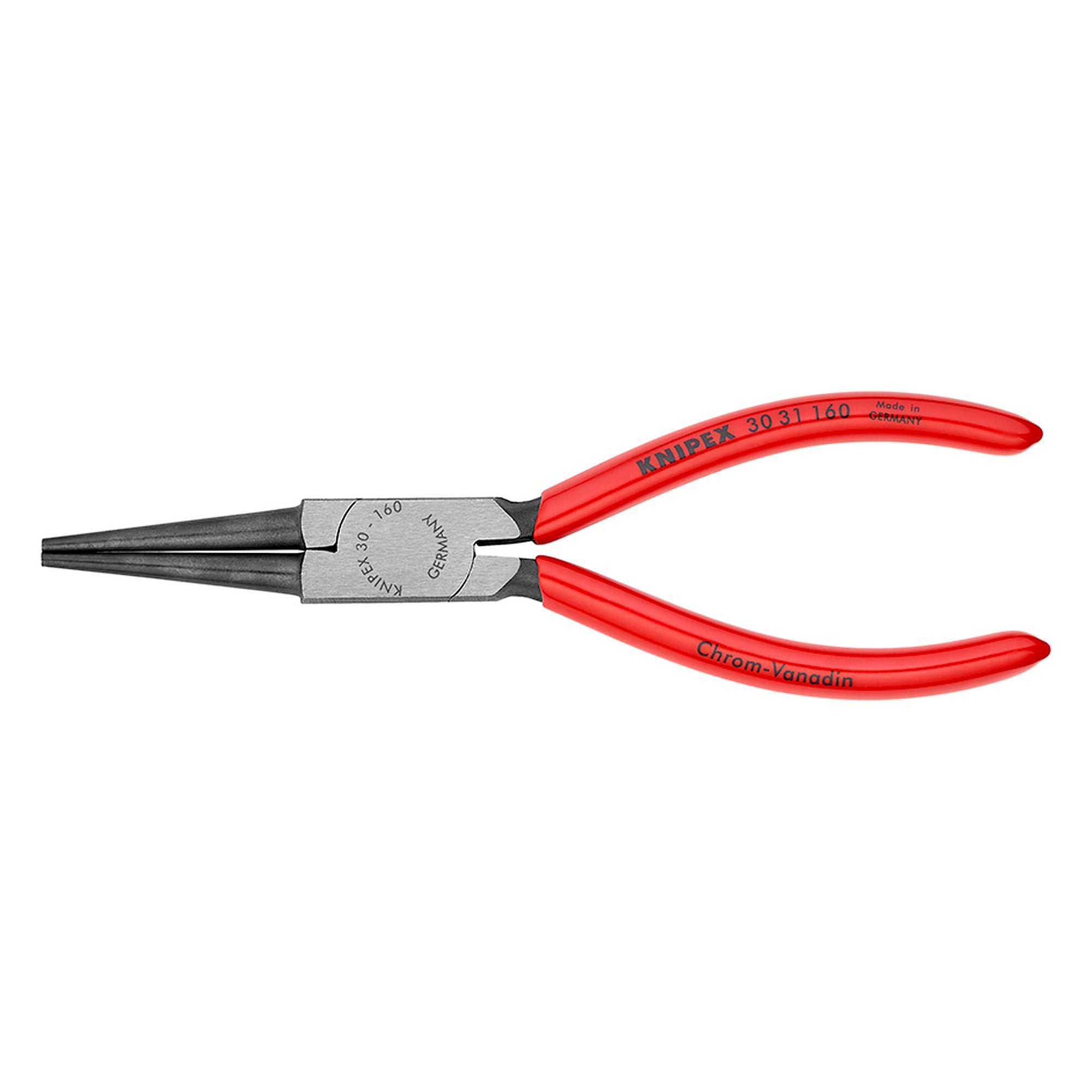 Pince à becs longs atramentée noir, pointe 5,0 mm, becs 41,0 mm, longueur 160 mm