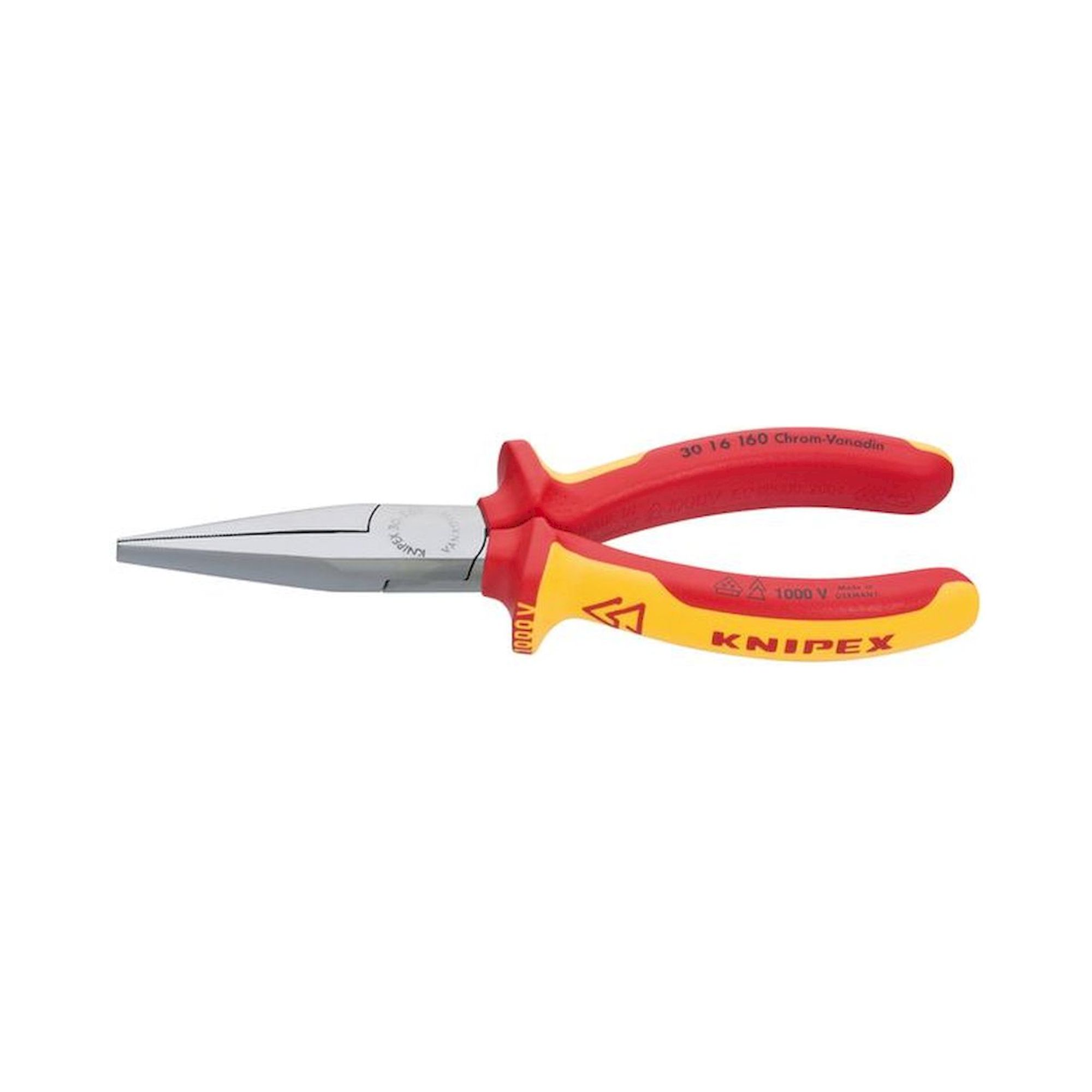 Knipex 30 16 160. Langbeckzange, verchromt, isoliert 160 mm