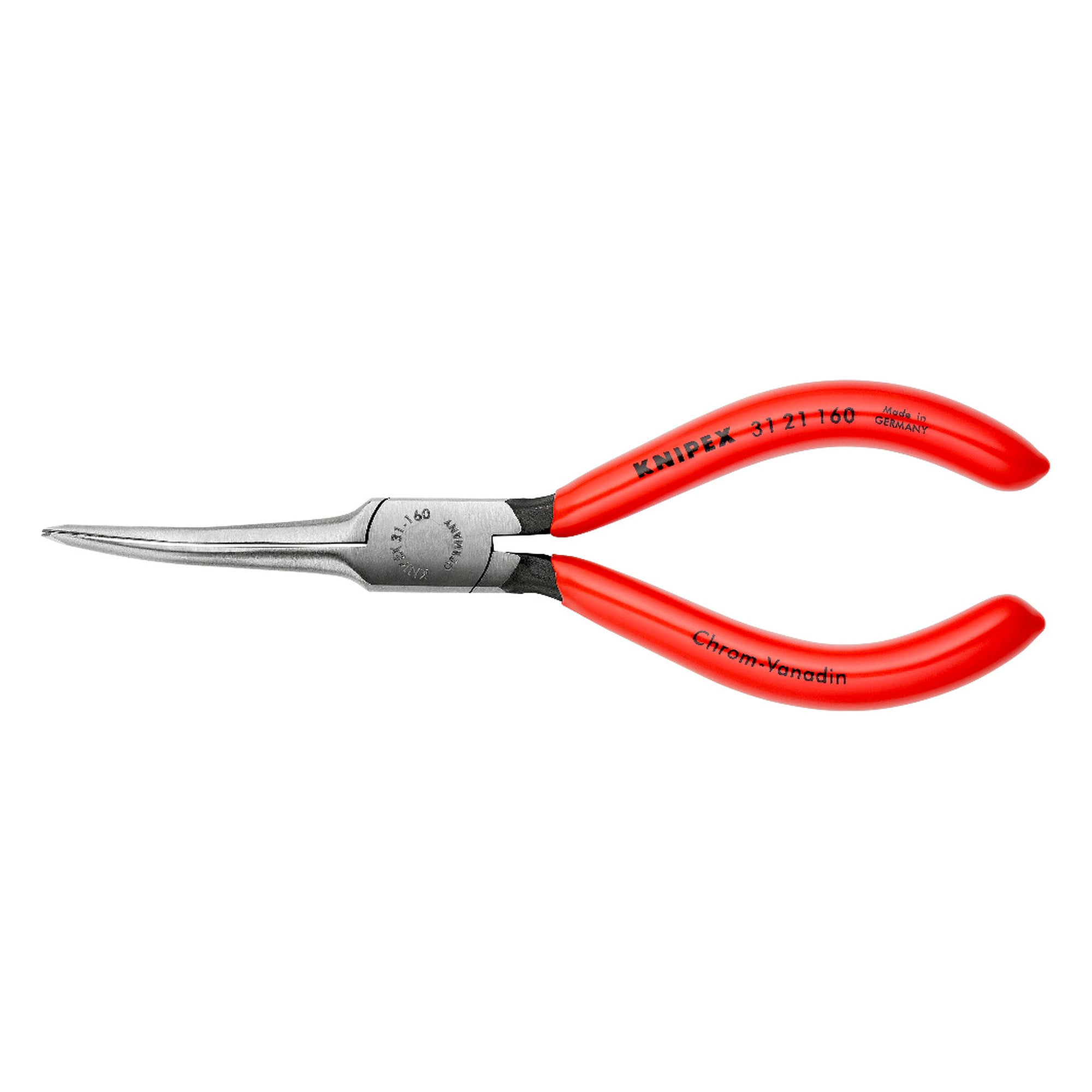 Greifzange (Nadelzange) schwarz atramentiert, Greiffläche 27 mm, 160 mm