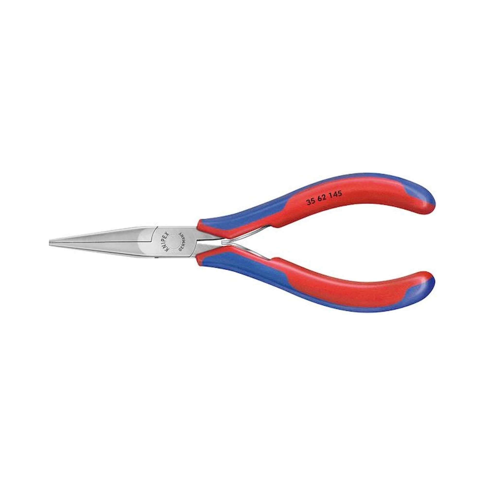Knipex 35 62 145. Electronics gripping pliers, flat ro with long jaws, 145 mm