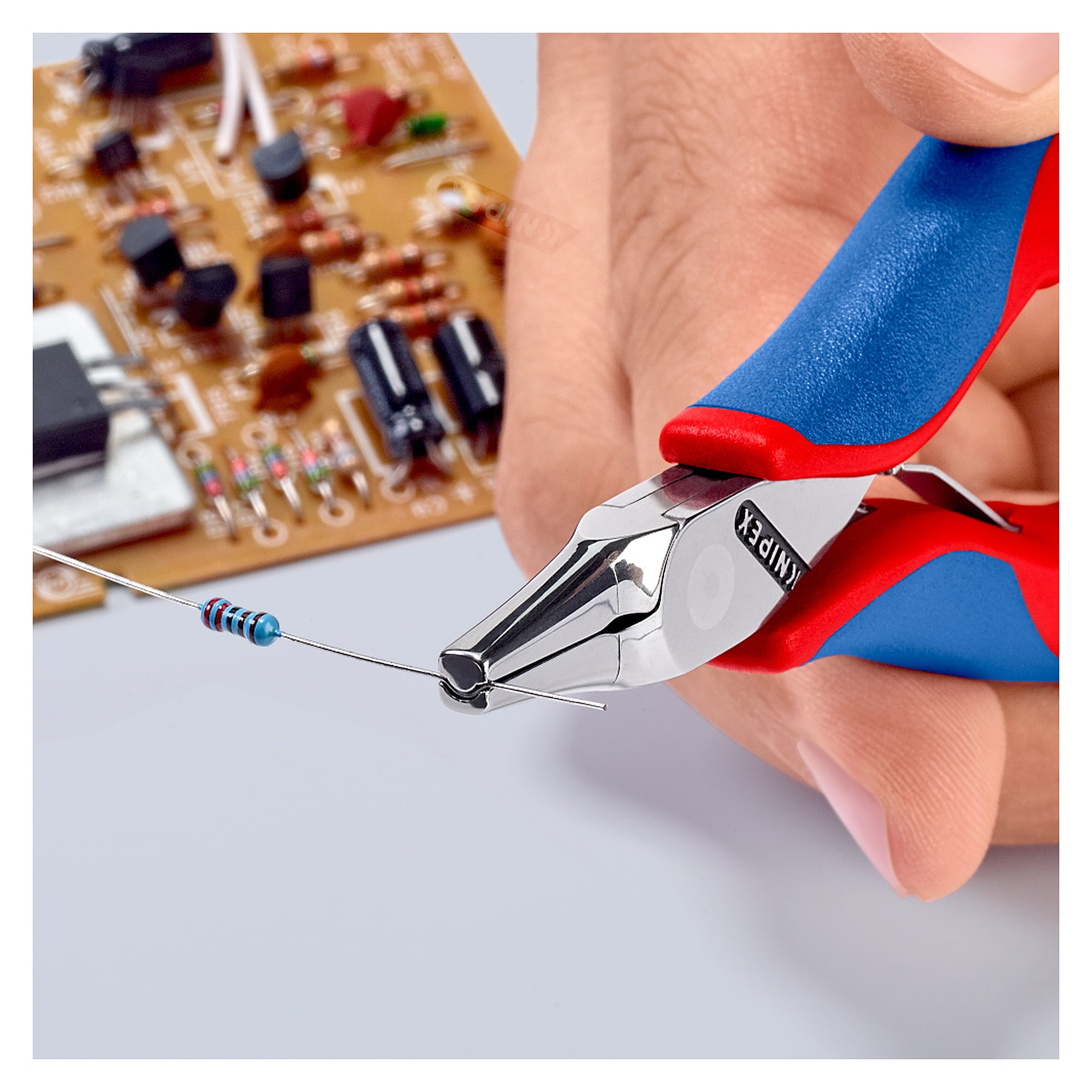 Pince à composants pour l'électronique pour plier les fils, becs de 23,0 mm, 130 mm