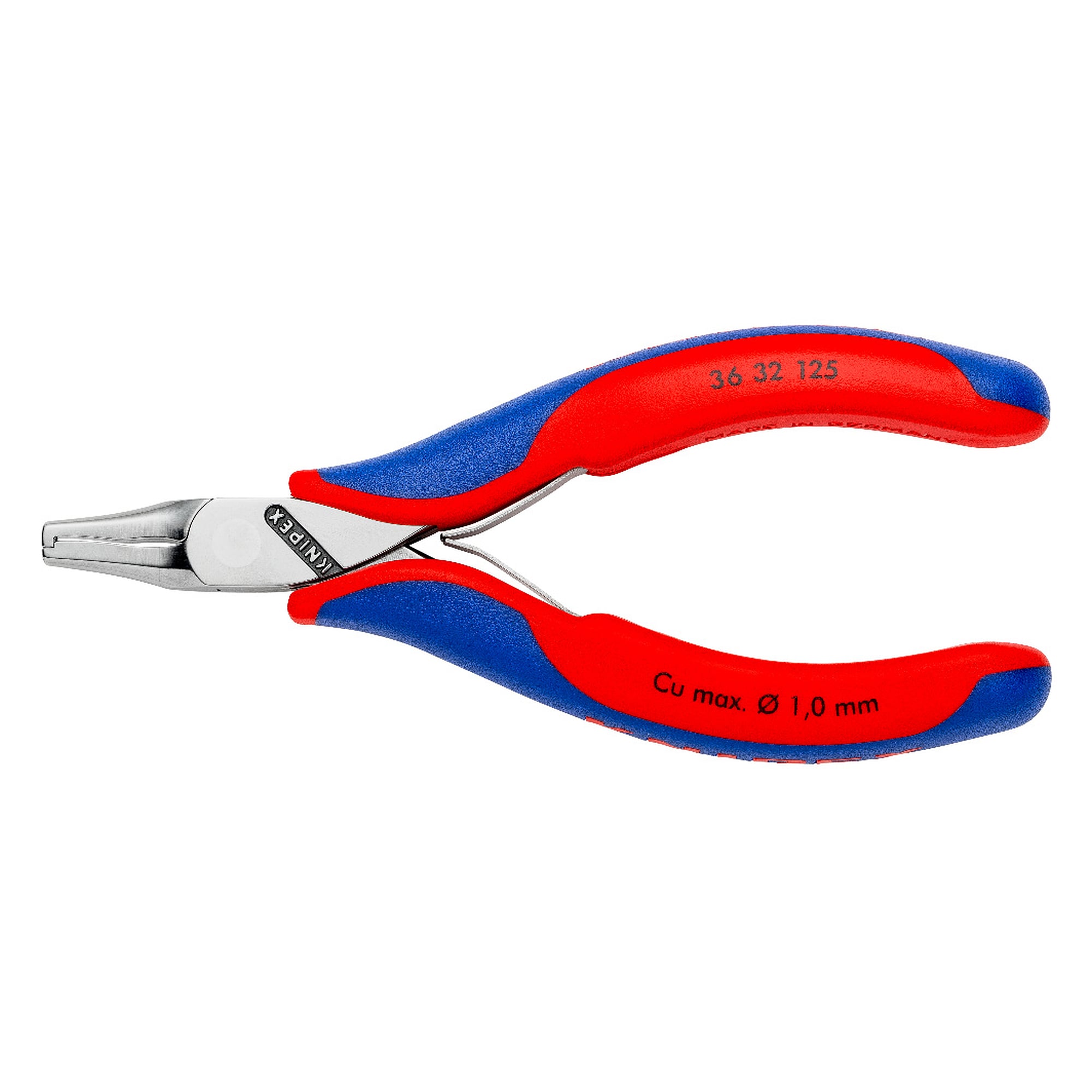 Electronics mounting pliers for crunching and shortening to 1.6 mm, 125 mm