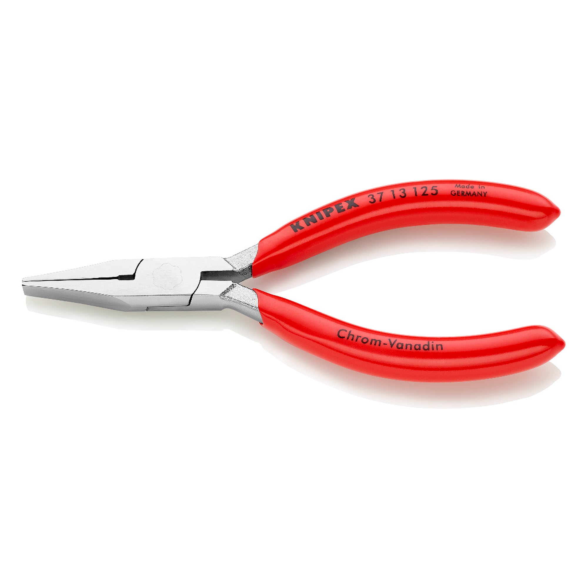 Gripping pliers for precision mechanics, chrome-plated, 5.5 mm tip thickness, 125 mm