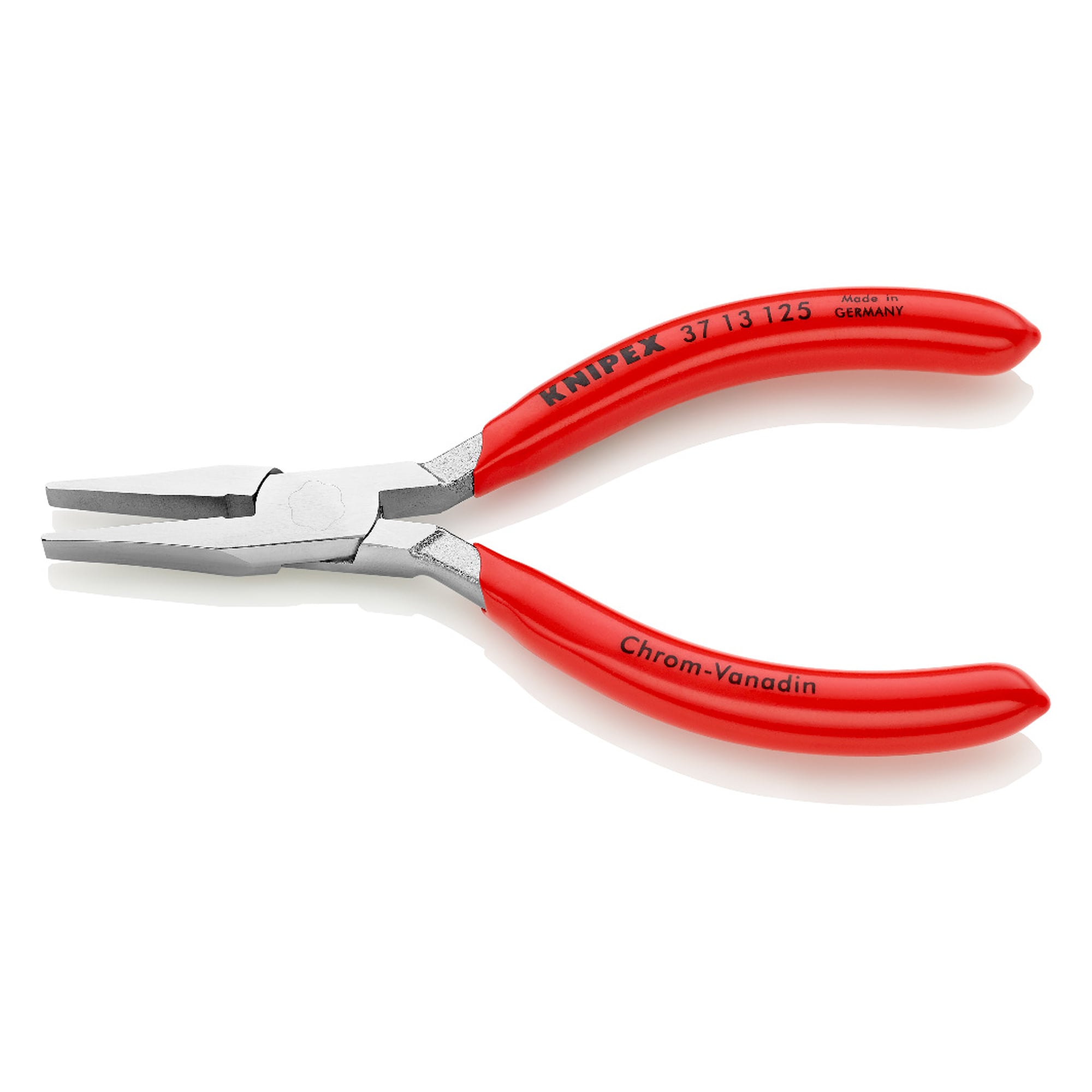 Gripping pliers for precision mechanics, chrome-plated, 5.5 mm tip thickness, 125 mm