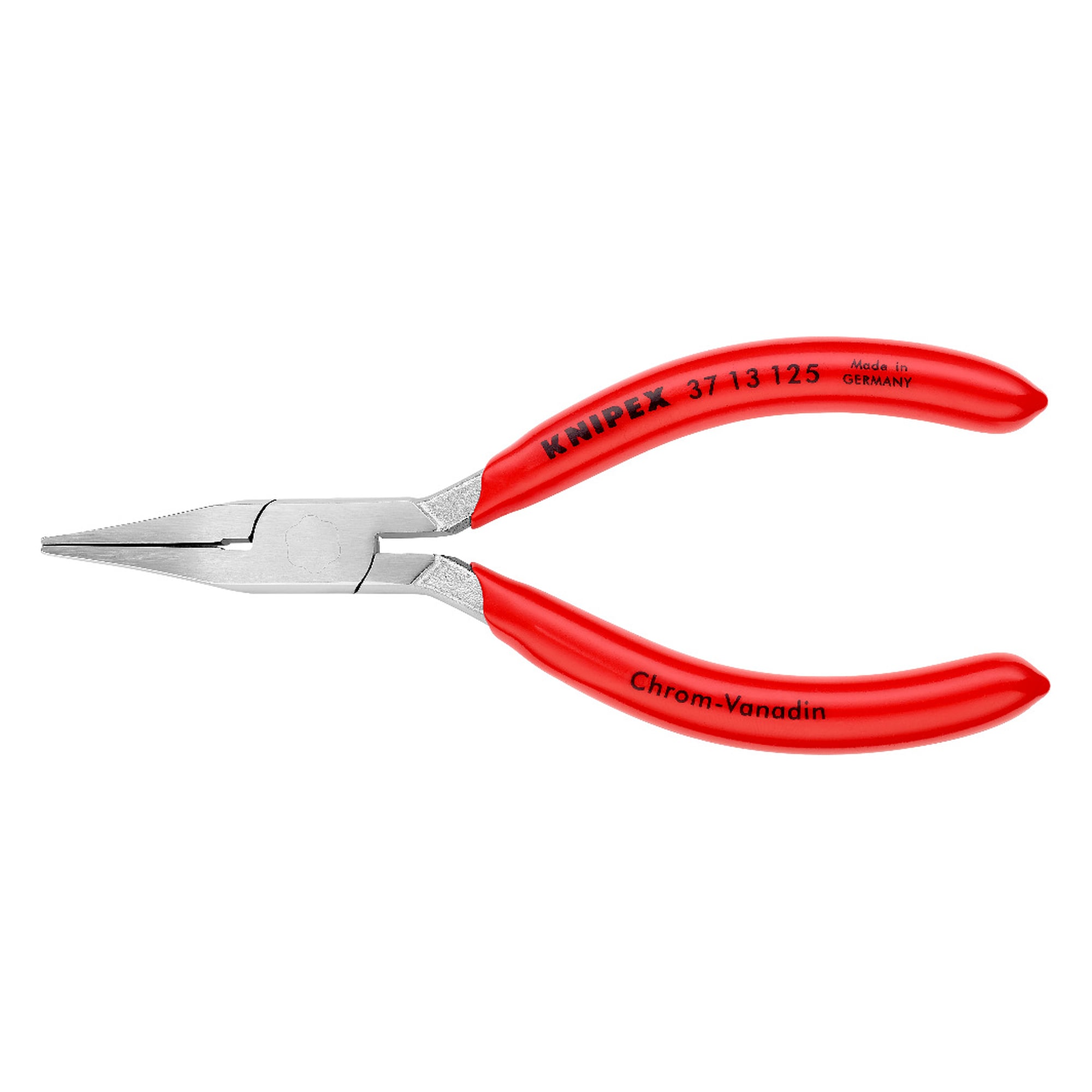 Gripping pliers for precision mechanics, chrome-plated, 5.5 mm tip thickness, 125 mm