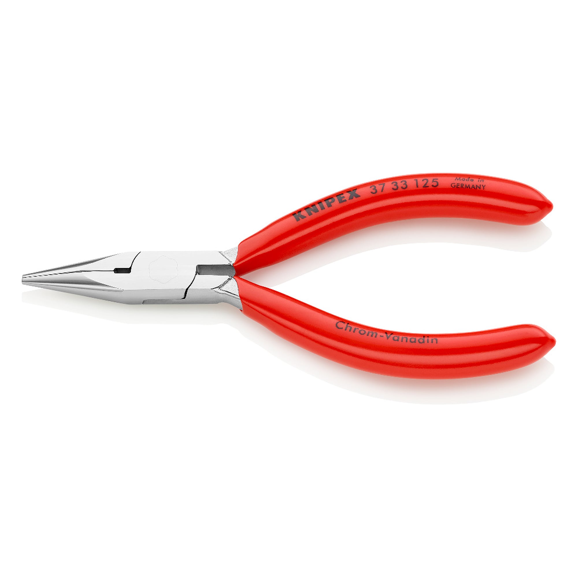 Pince de préhension pour la mécanique de précision, chromée, pointes de 1,6 mm, 125 mm