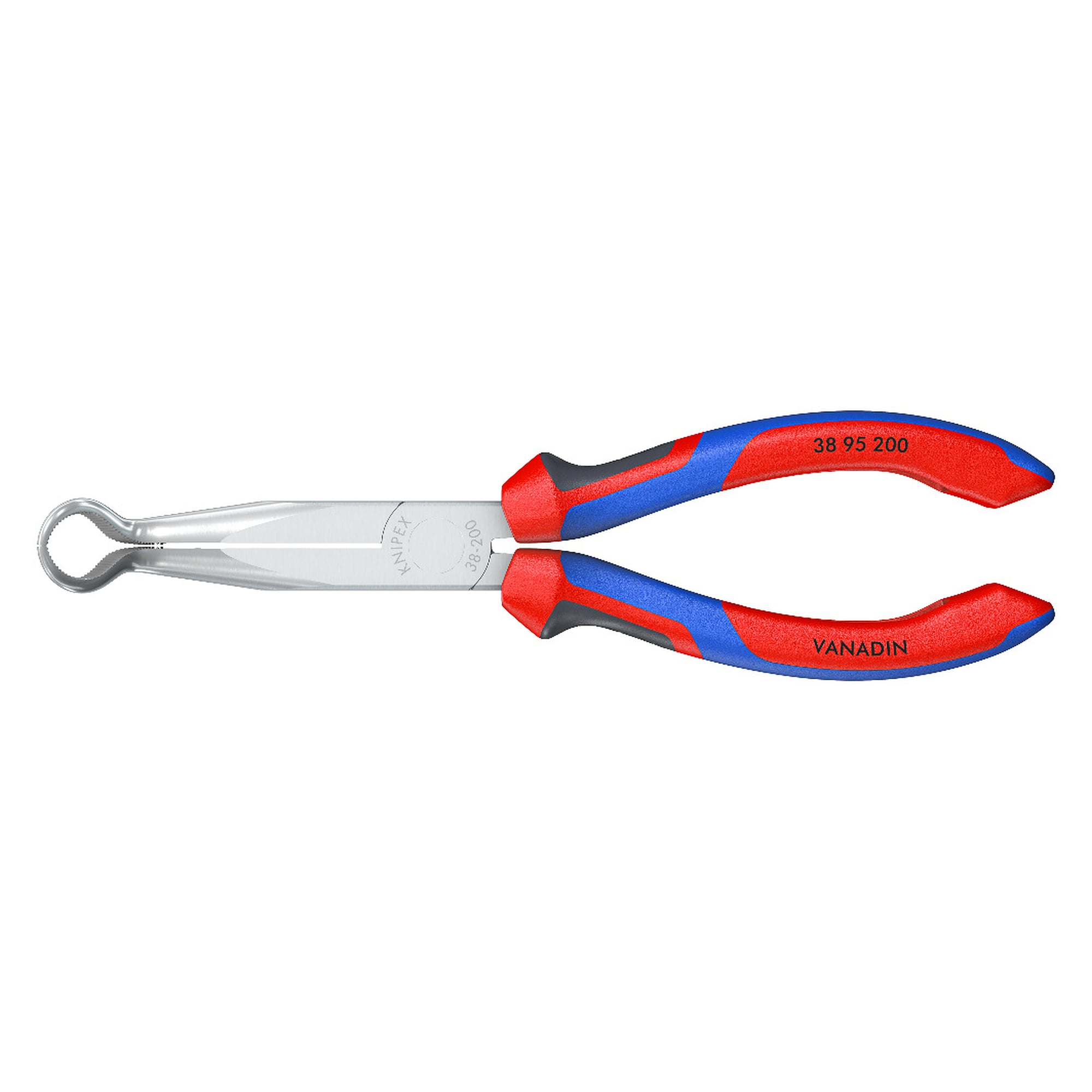 Pince de mécanicien avec poignées Comfort, mâchoires striées en croix, chromée, 200 mm