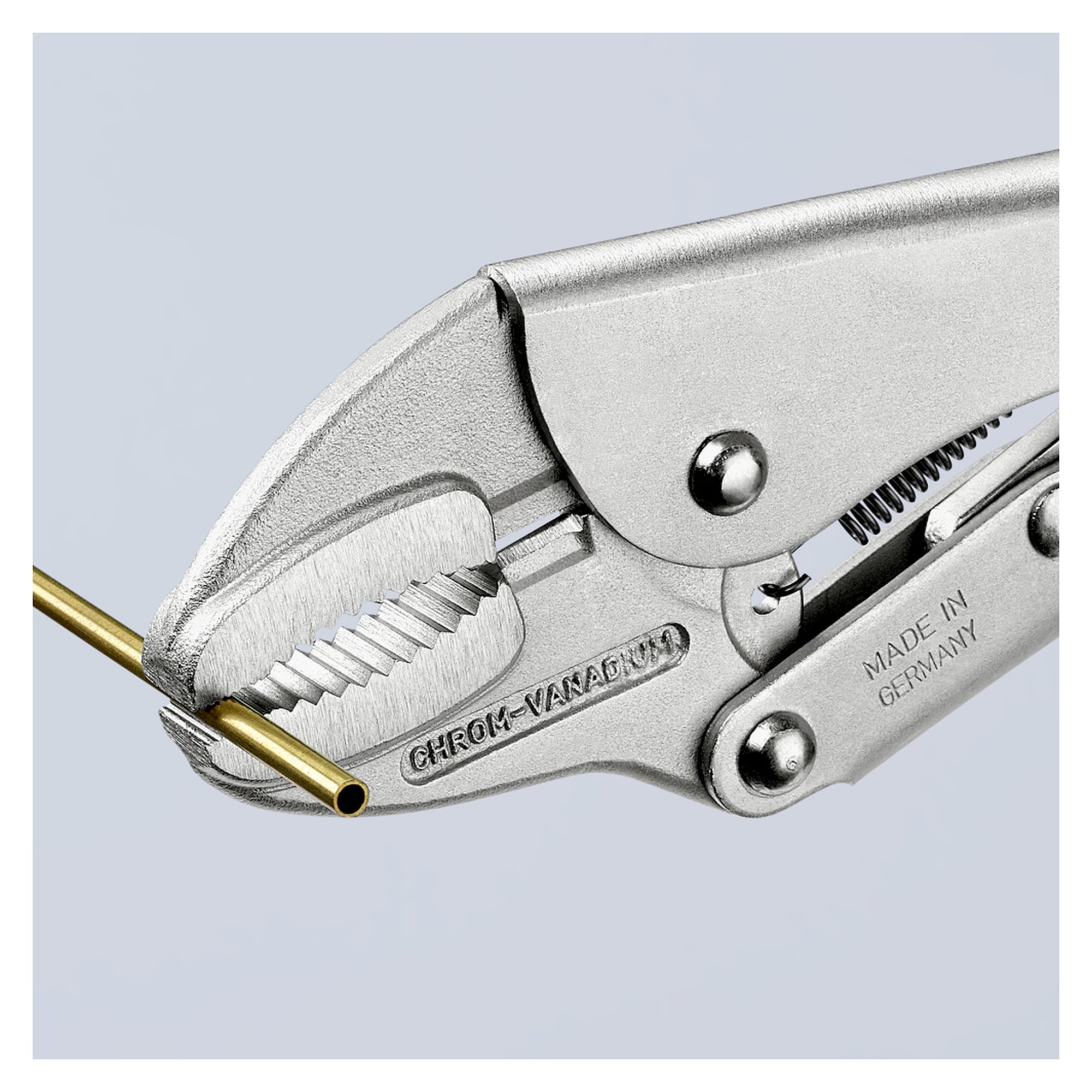 Grip pliers galvanised, 40 mm round capacity, 30 mm hexagon, 250 mm