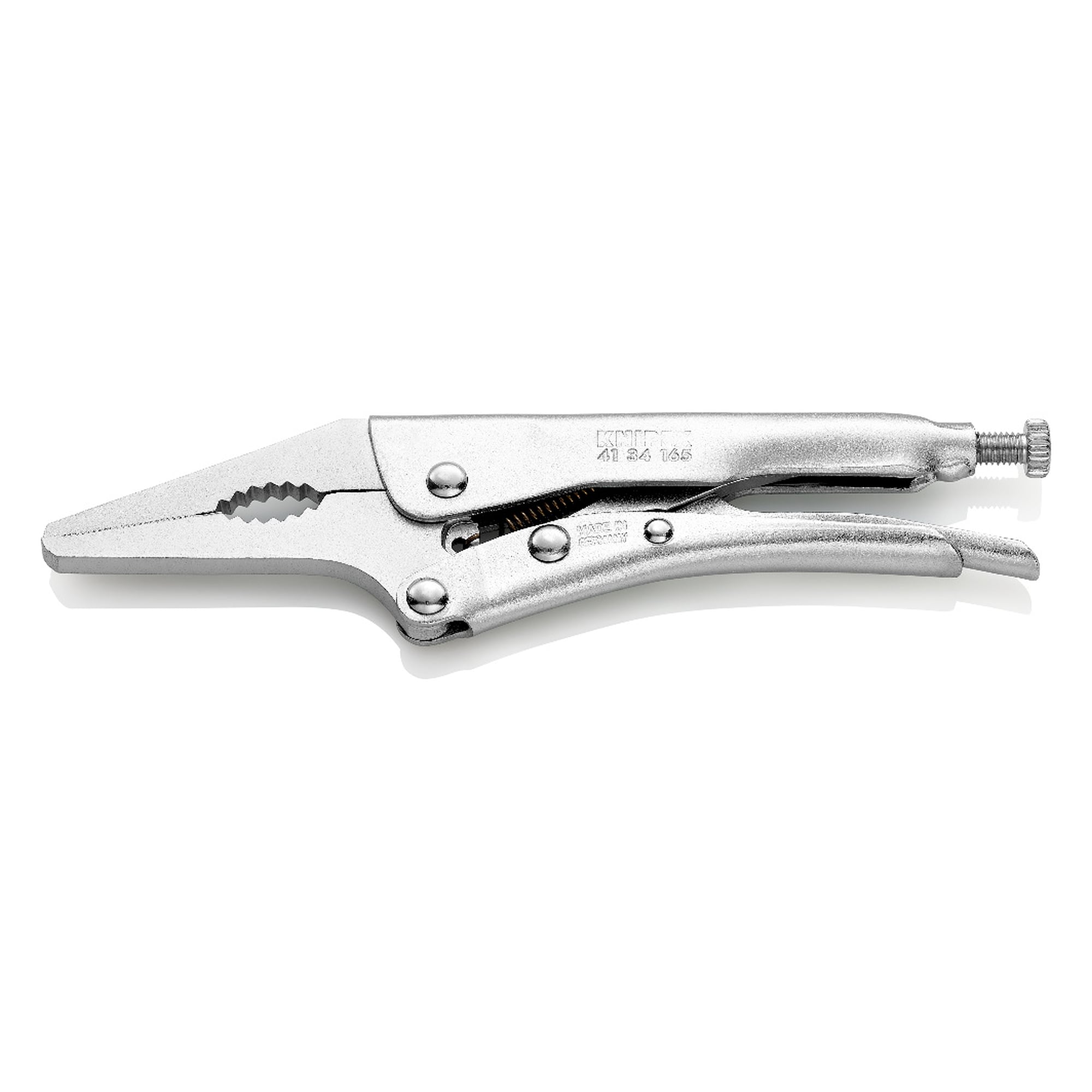 Gripzange verzinkt, Spannweite rund 20 mm, Sechskant 24 mm, 165 mm