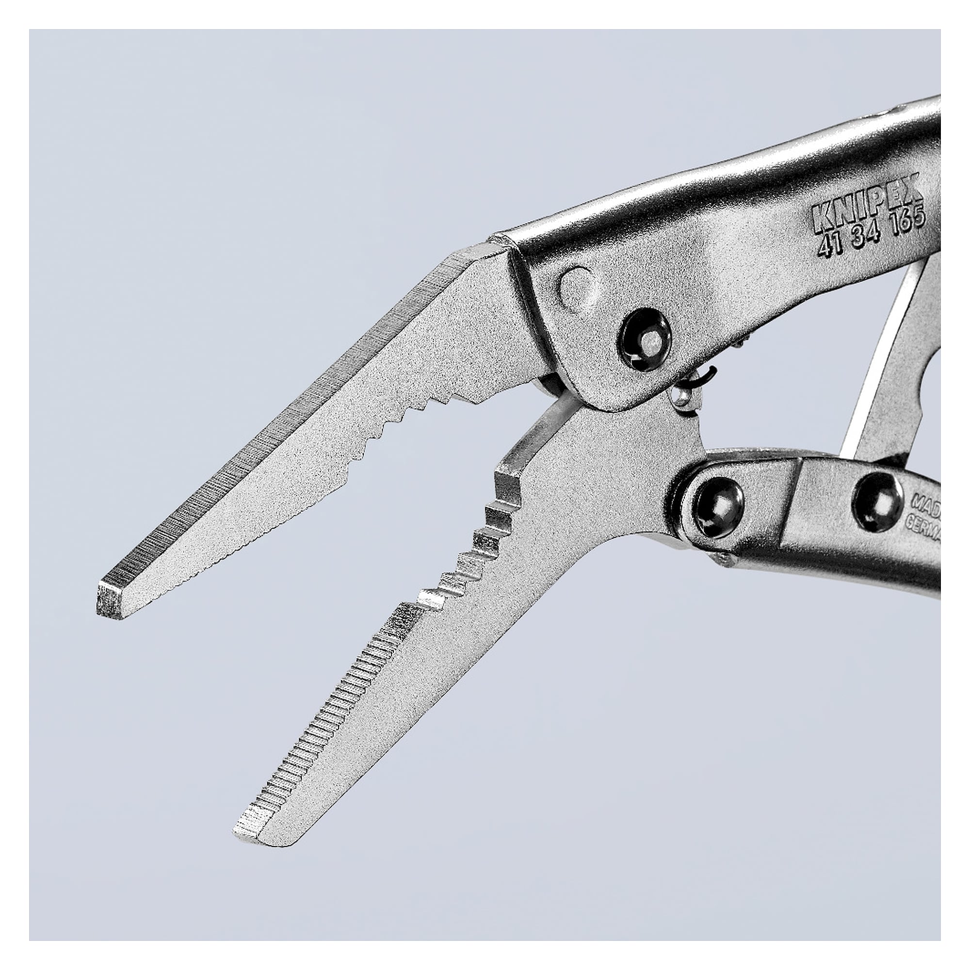 Gripzange verzinkt, Spannweite rund 20 mm, Sechskant 24 mm, 165 mm
