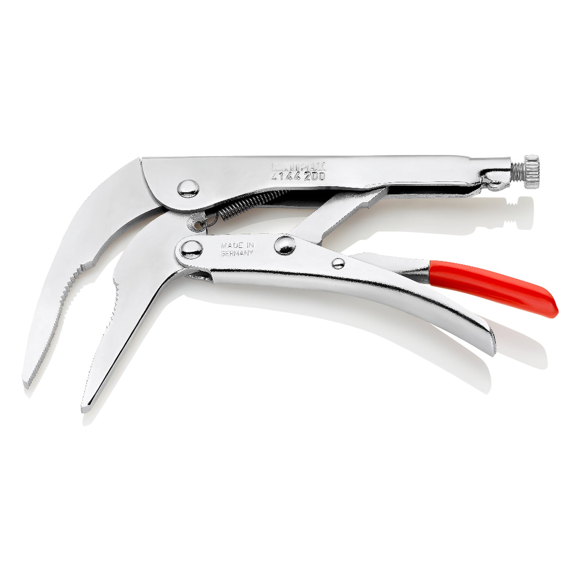 Gripzange verzinkt, Spannweite rund 20 mm, Sechskant 30 mm, 200 mm