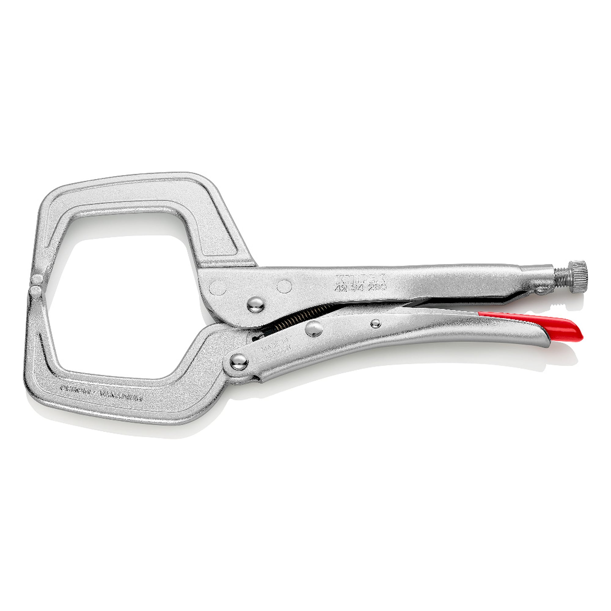 Pince-étau à souder pour pièces encombrantes, âmes jusqu'à 40 mm, capacité 90 mm, 280 mm