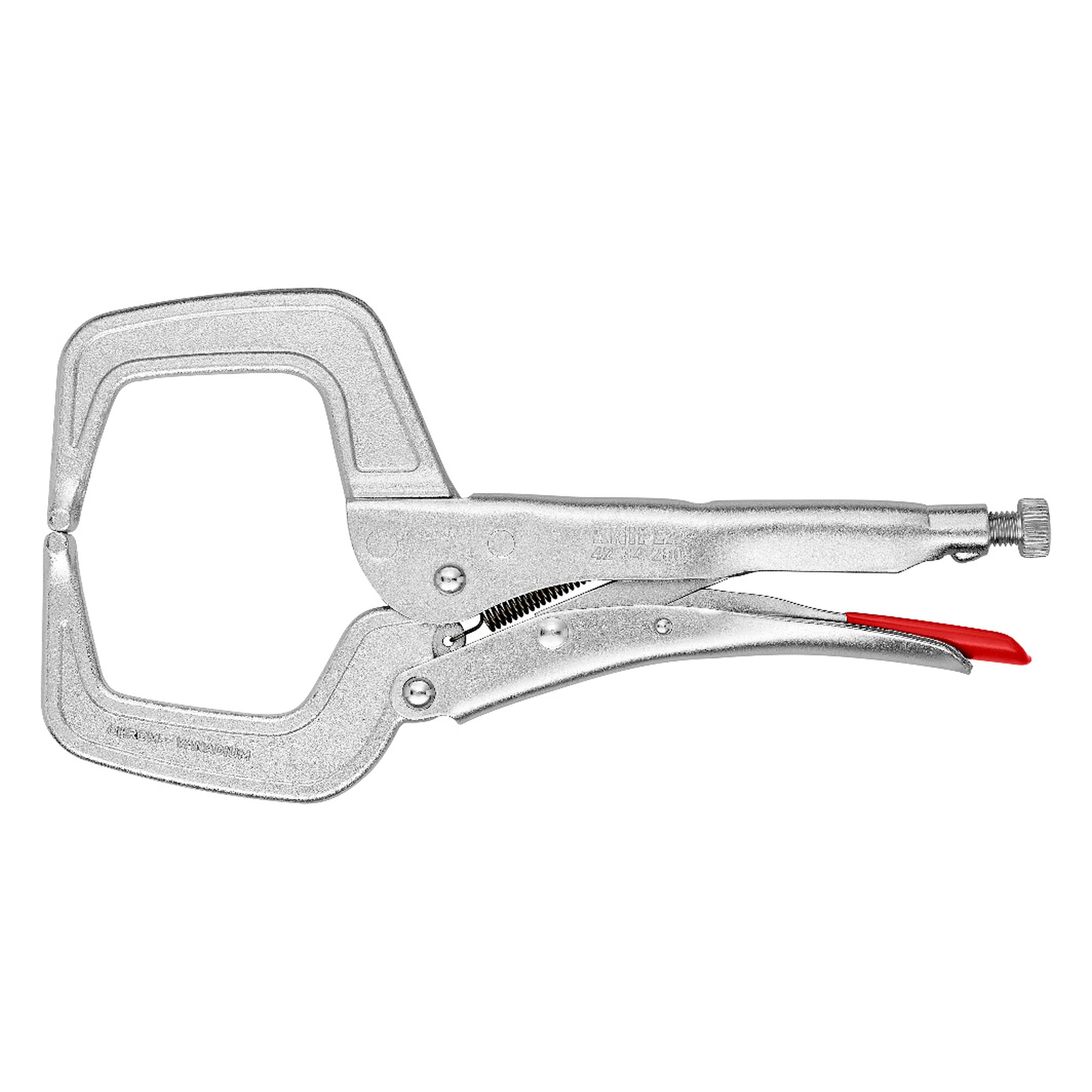 Pince-étau à souder pour pièces encombrantes, âmes jusqu'à 40 mm, capacité 90 mm, 280 mm