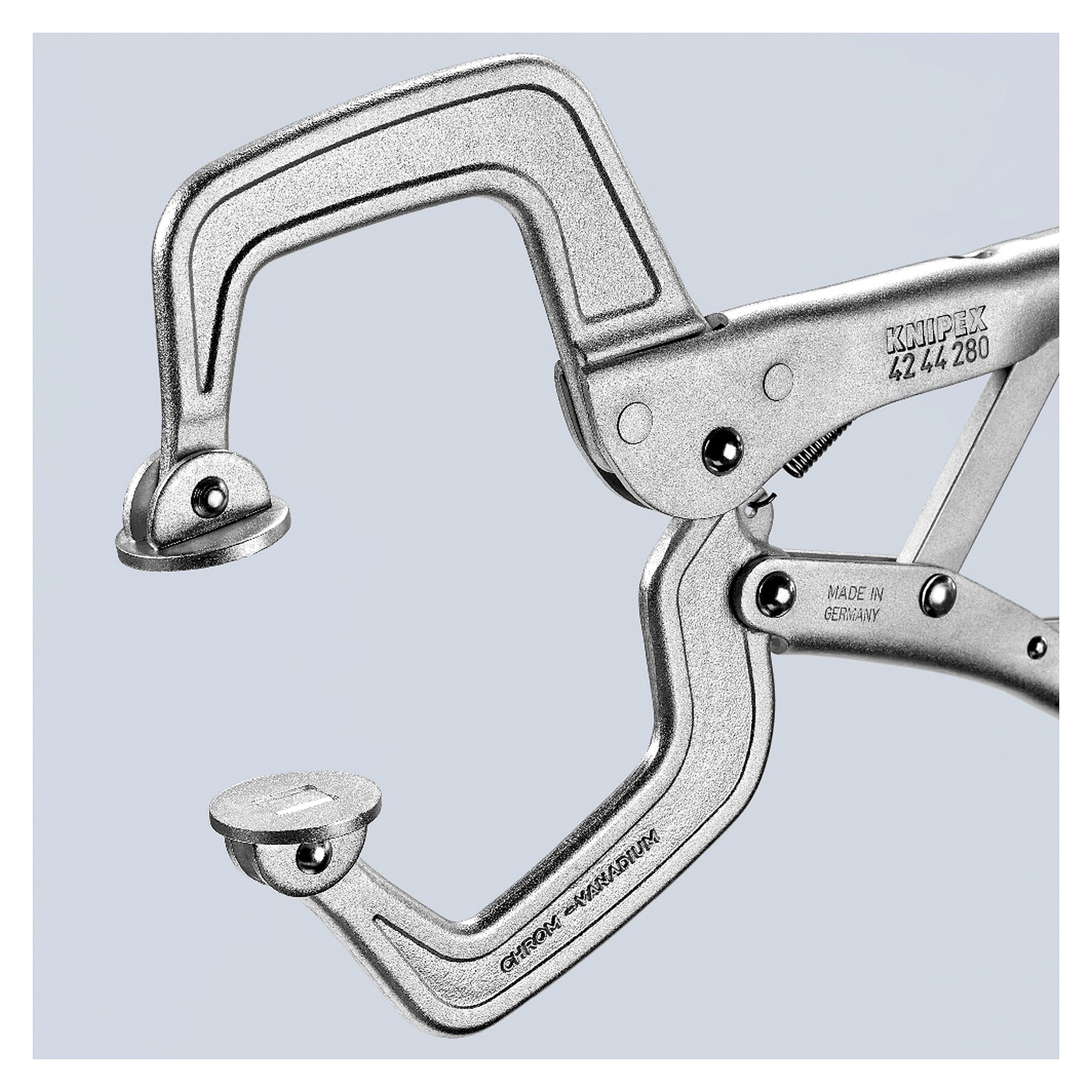Schweiß-Gripzange mit beweglichen Backen, Stege bis 40 mm, Spannweite 90 mm, 280 mm