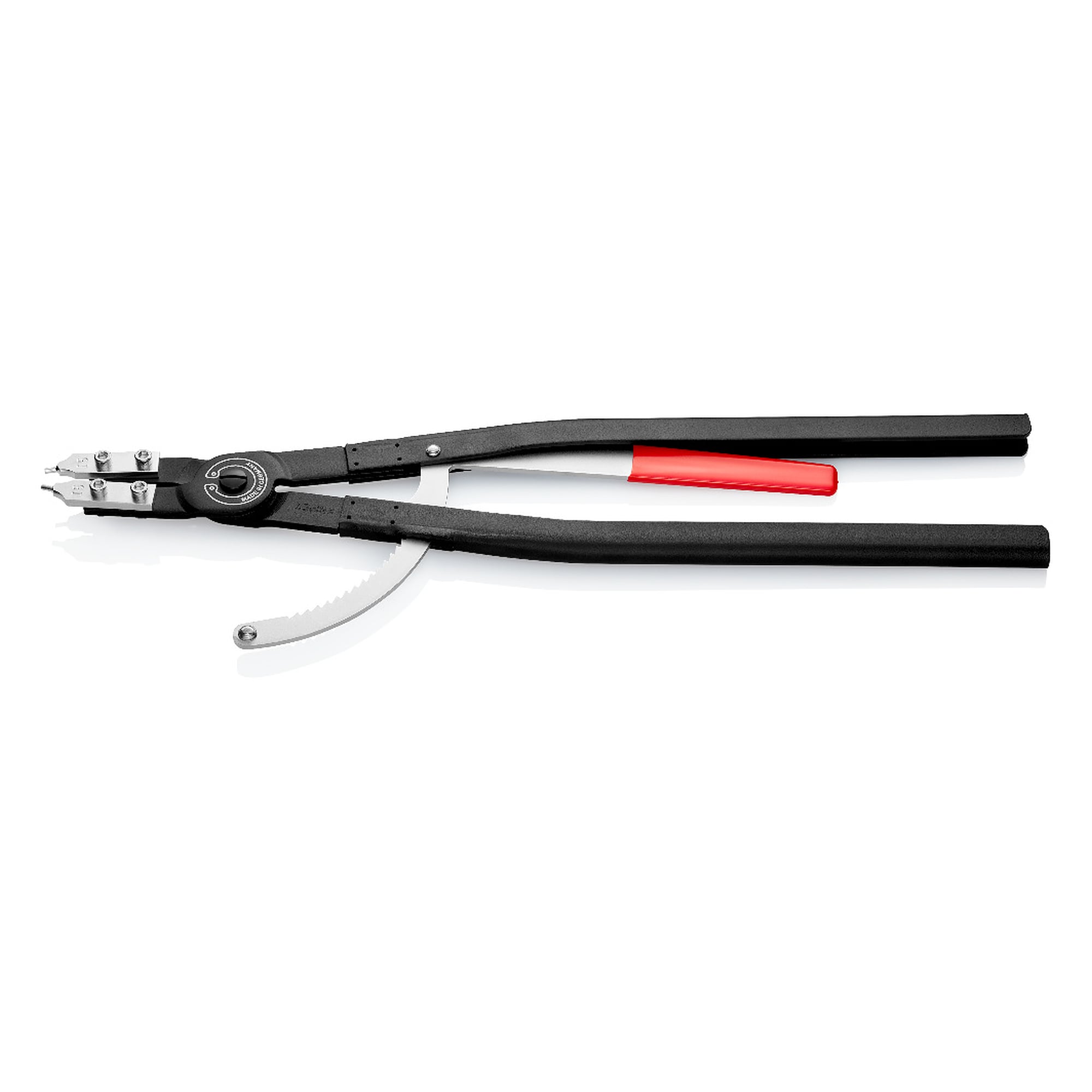 Pince pour circlips intérieurs d'alésage Ø 122 - 300 mm, pointes Ø 3,5 mm, 570 mm