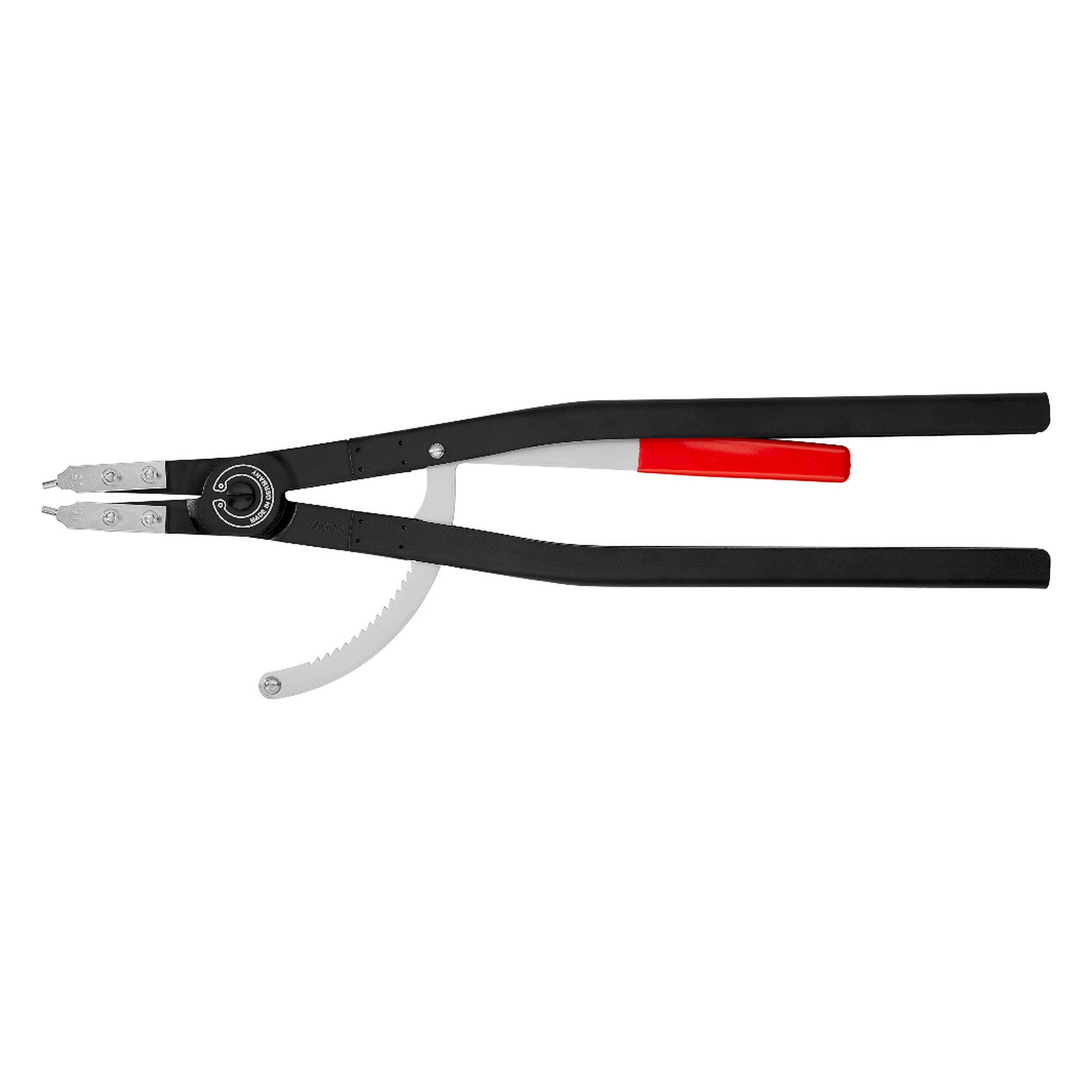 Pince pour circlips intérieurs d'alésage Ø 252 - 400 mm, pointes Ø 4,5 mm, 580 mm