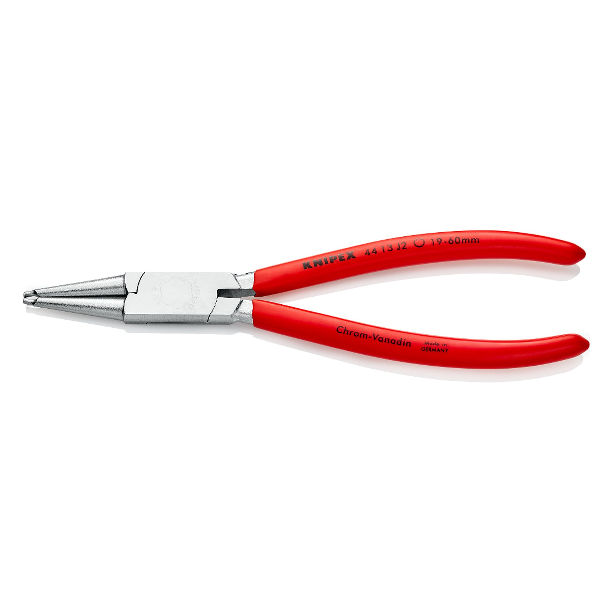 Circlip pliers for internal circlips in bores Ø 19 - 60 mm, tips Ø 1.8 mm, chrome-plated, 180 mm