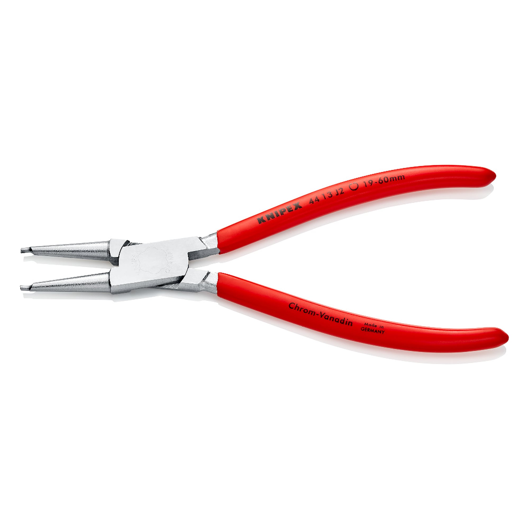 Circlip pliers for internal circlips in bores Ø 19 - 60 mm, tips Ø 1.8 mm, chrome-plated, 180 mm