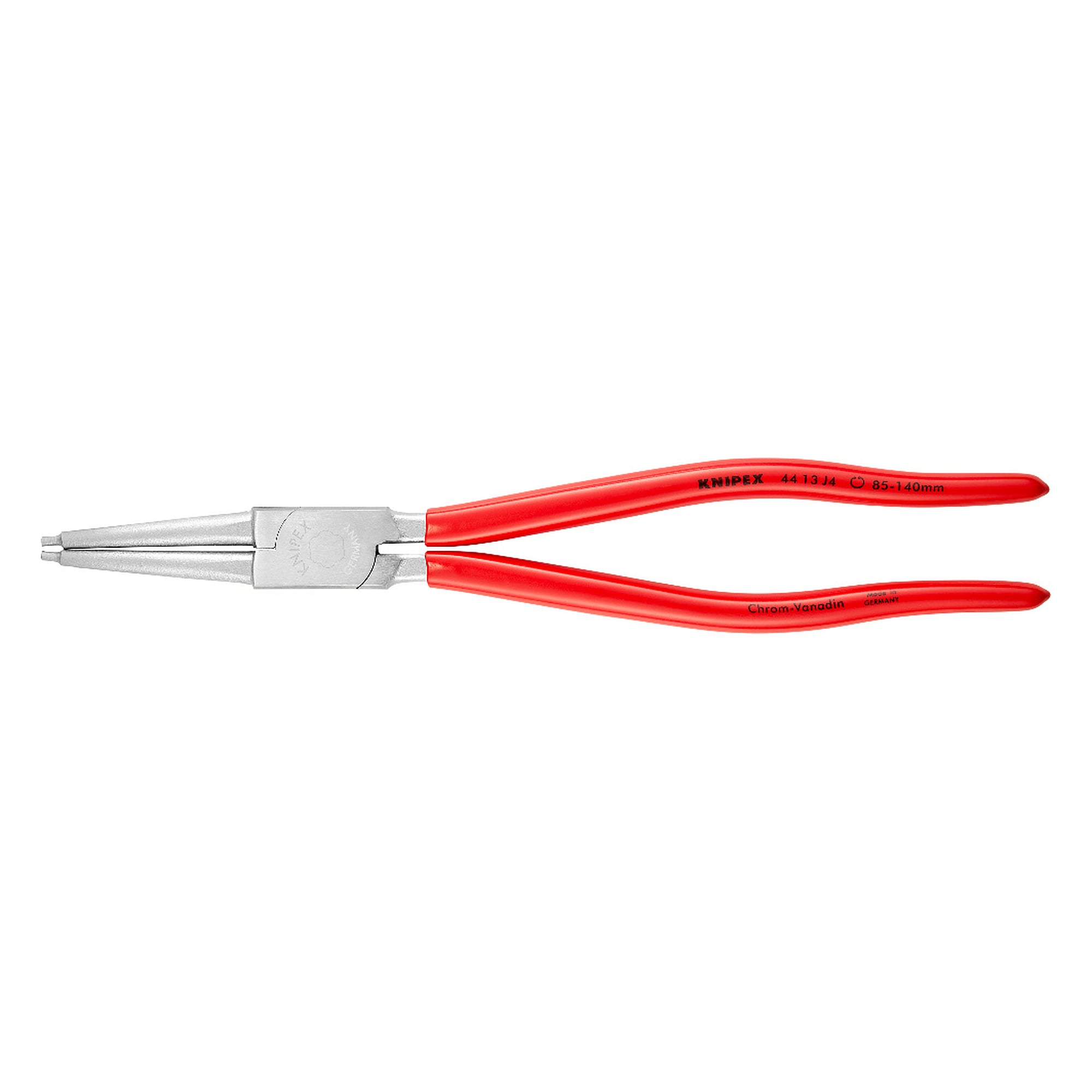 Circlip pliers for internal circlips in bores Ø 85 - 140 mm, tips Ø 3.2 mm, chrome-plated, 320 mm
