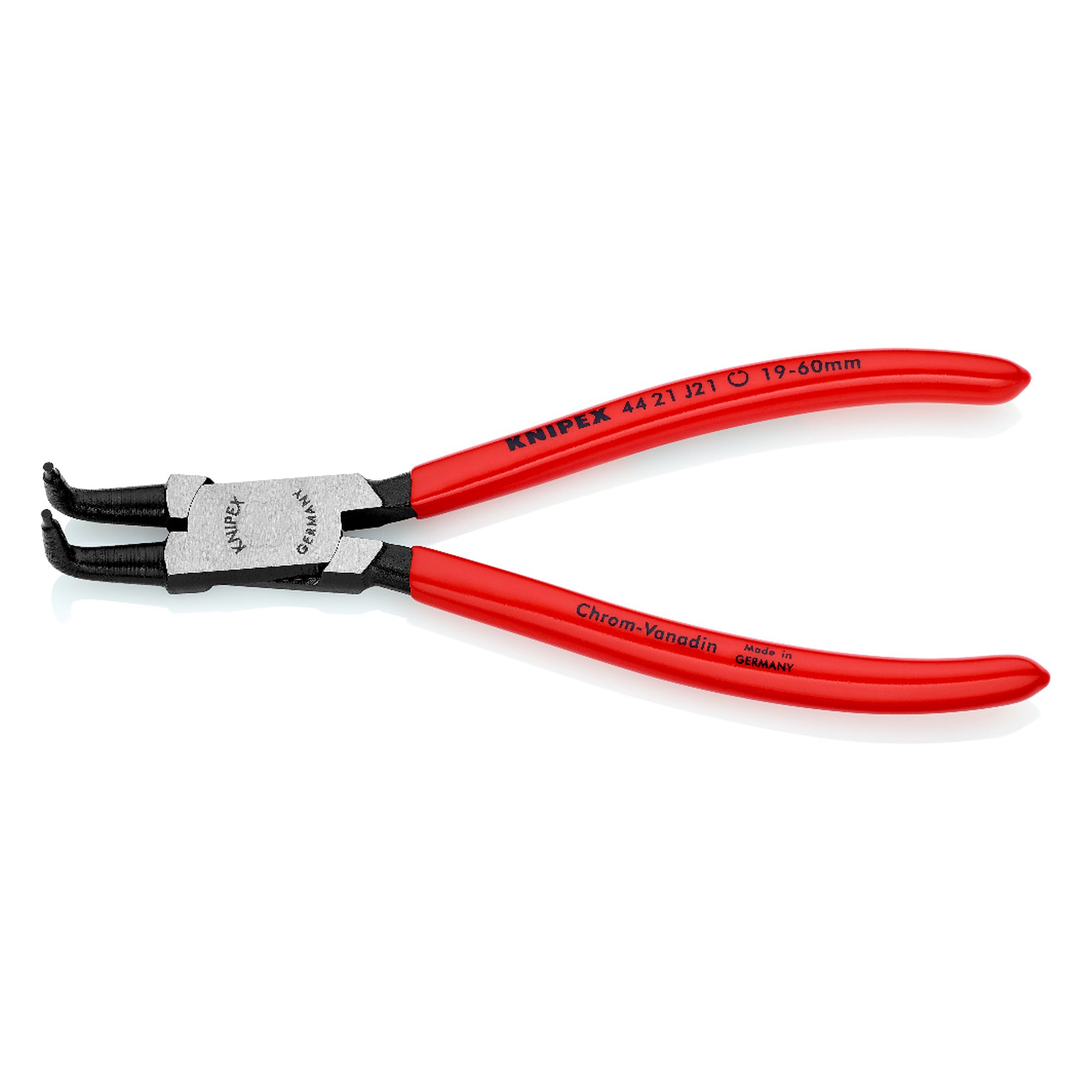Circlip pliers for internal circlips in bore holes, Ø 19 - 60 mm, tips Ø 1.8 mm, 170 mm