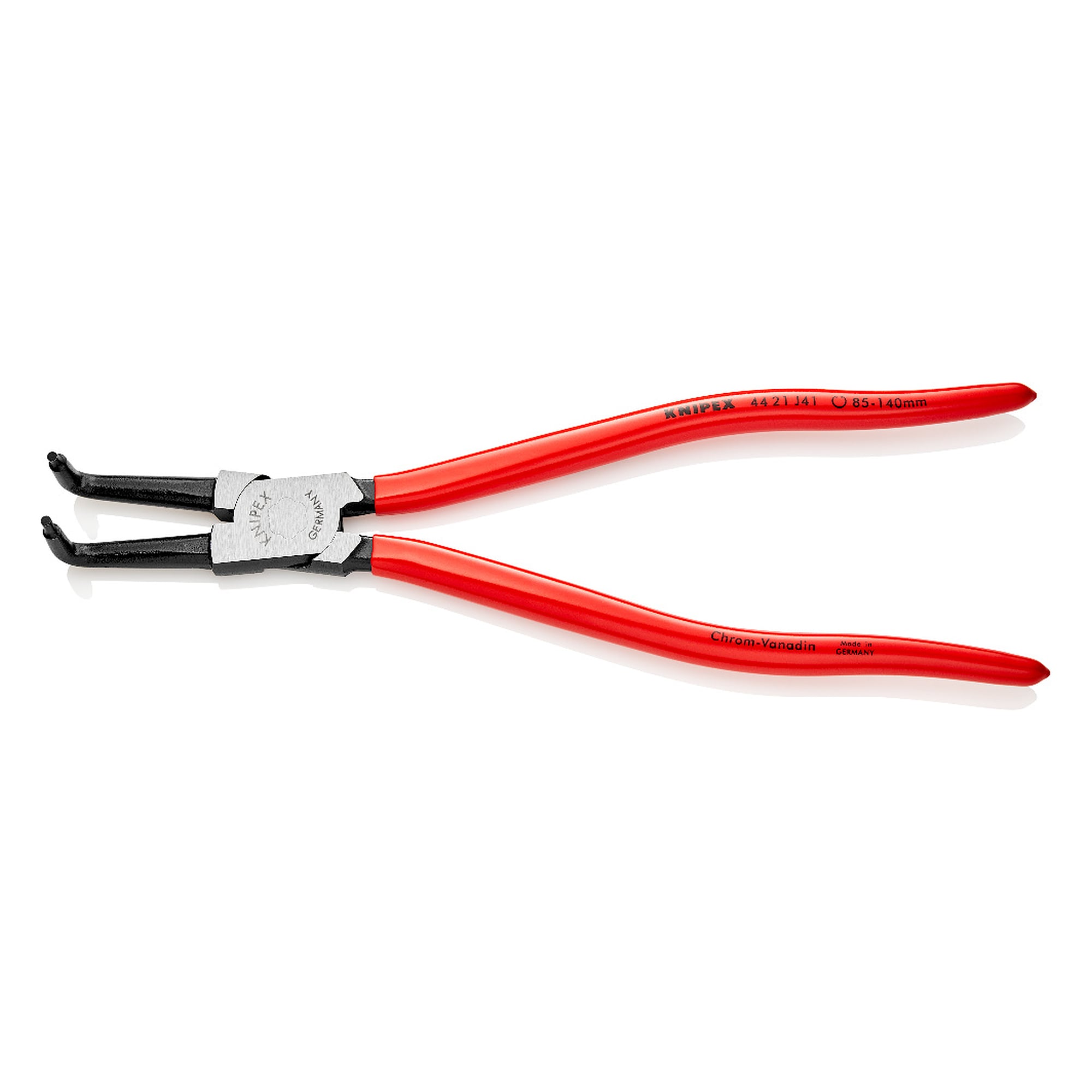Circlip pliers for internal circlips in bore holes, Ø 85 - 140 mm, tips Ø 3.2 mm, 300 mm