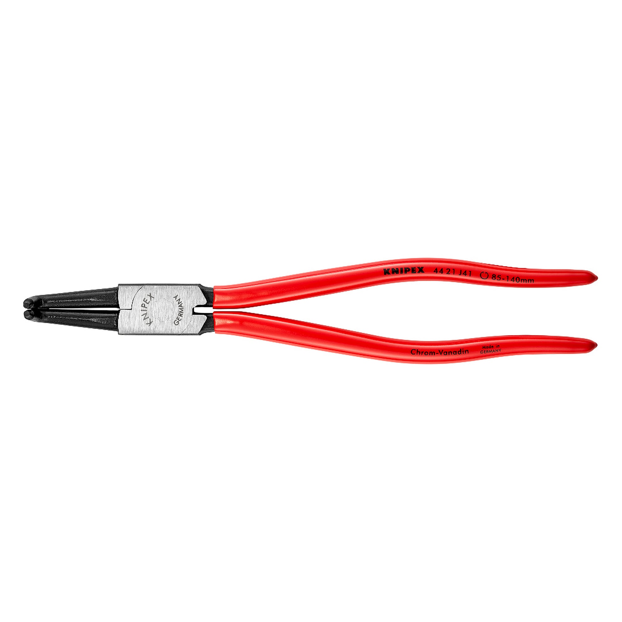 Circlip pliers for internal circlips in bore holes, Ø 85 - 140 mm, tips Ø 3.2 mm, 300 mm