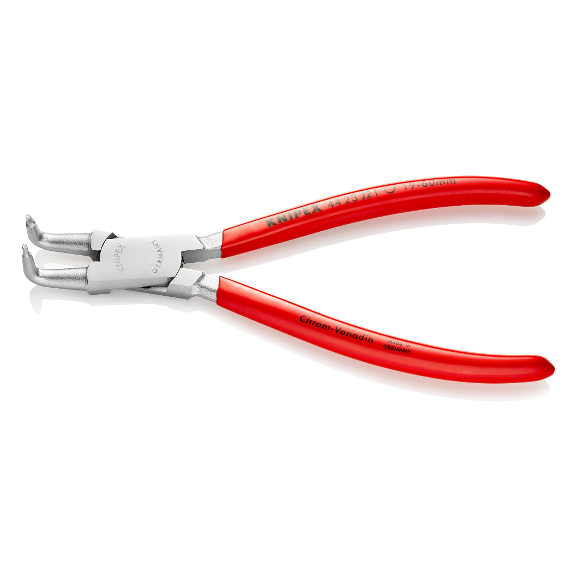 Circlip pliers for internal circlips in bore holes, Ø 19 - 60 mm, tips Ø 1.8 mm, 170 mm