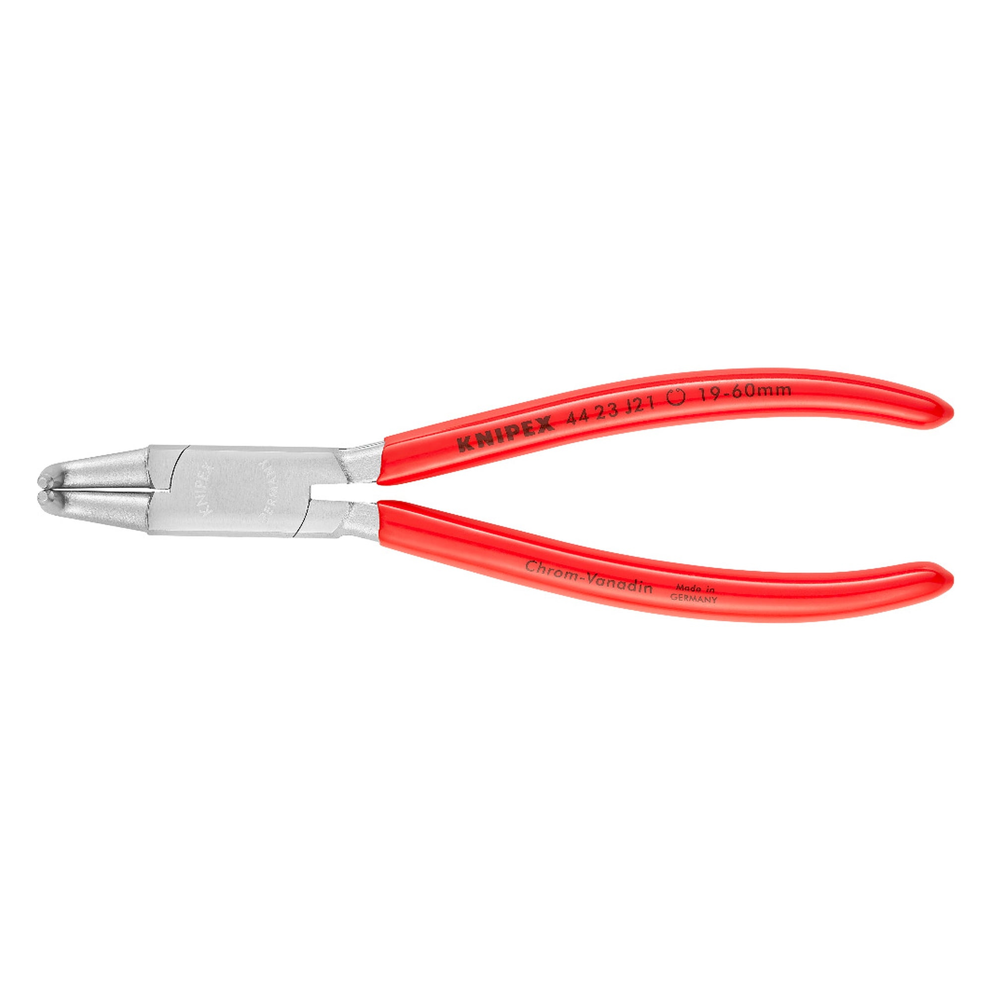Circlip pliers for internal circlips in bore holes, Ø 19 - 60 mm, tips Ø 1.8 mm, 170 mm