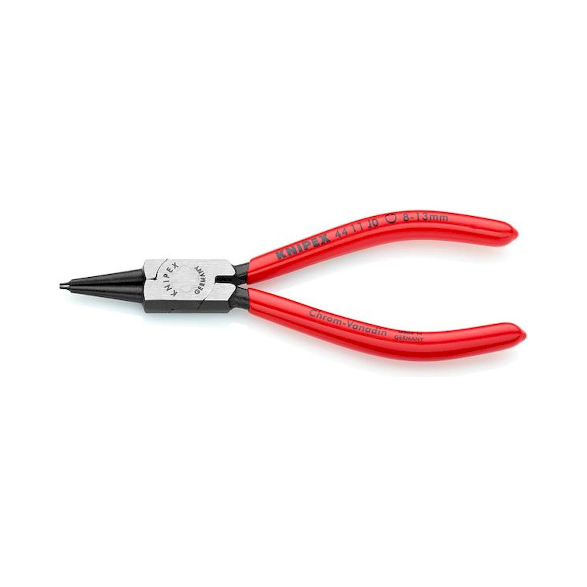 Knipex 44 11 J0. Sicherungsringzange für Innenringe in Bohrungen, schwarz atramentiert, 140 mm