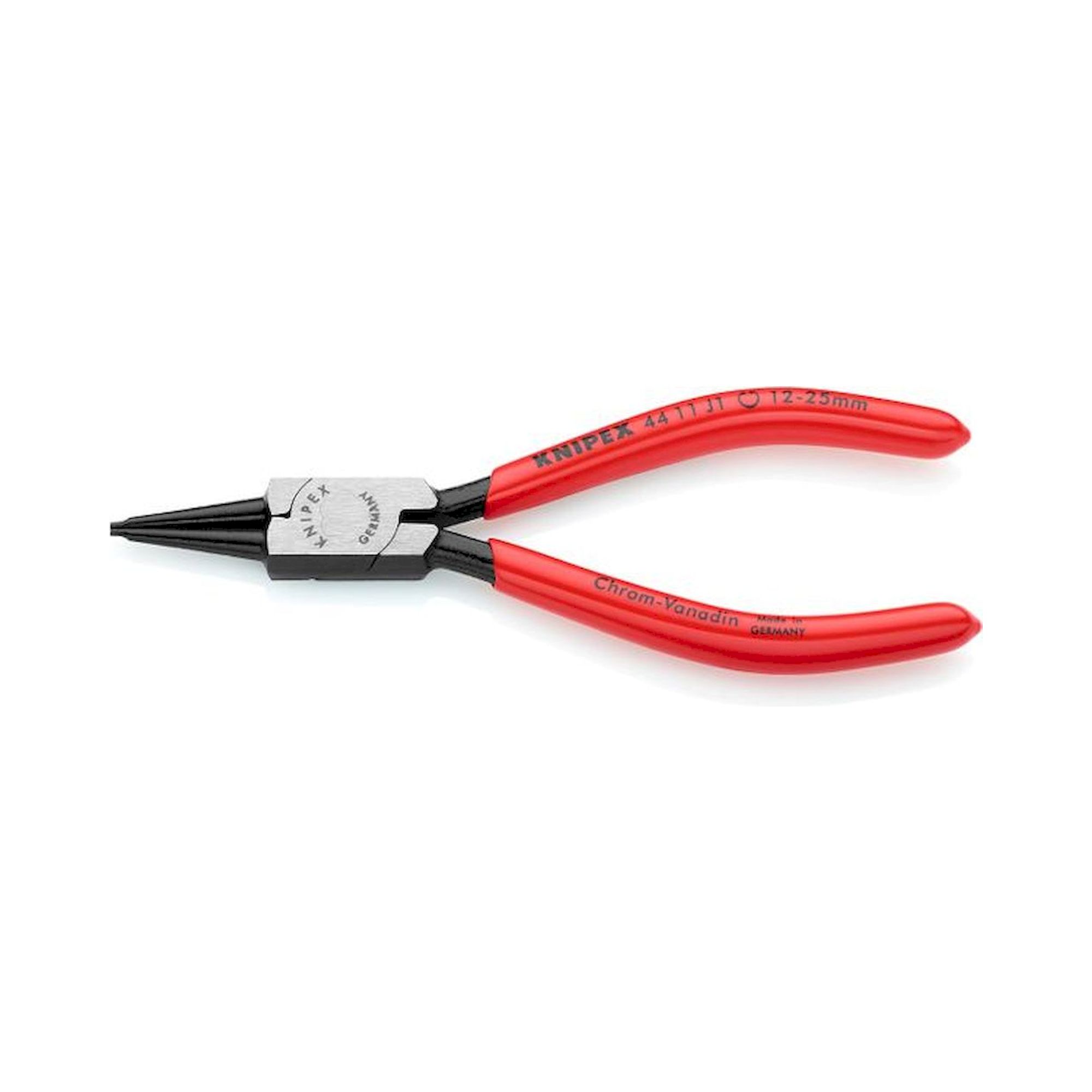 Knipex 44 11 J1. Circlip pliers for inner rings in bores, black atramentized, 140 mm