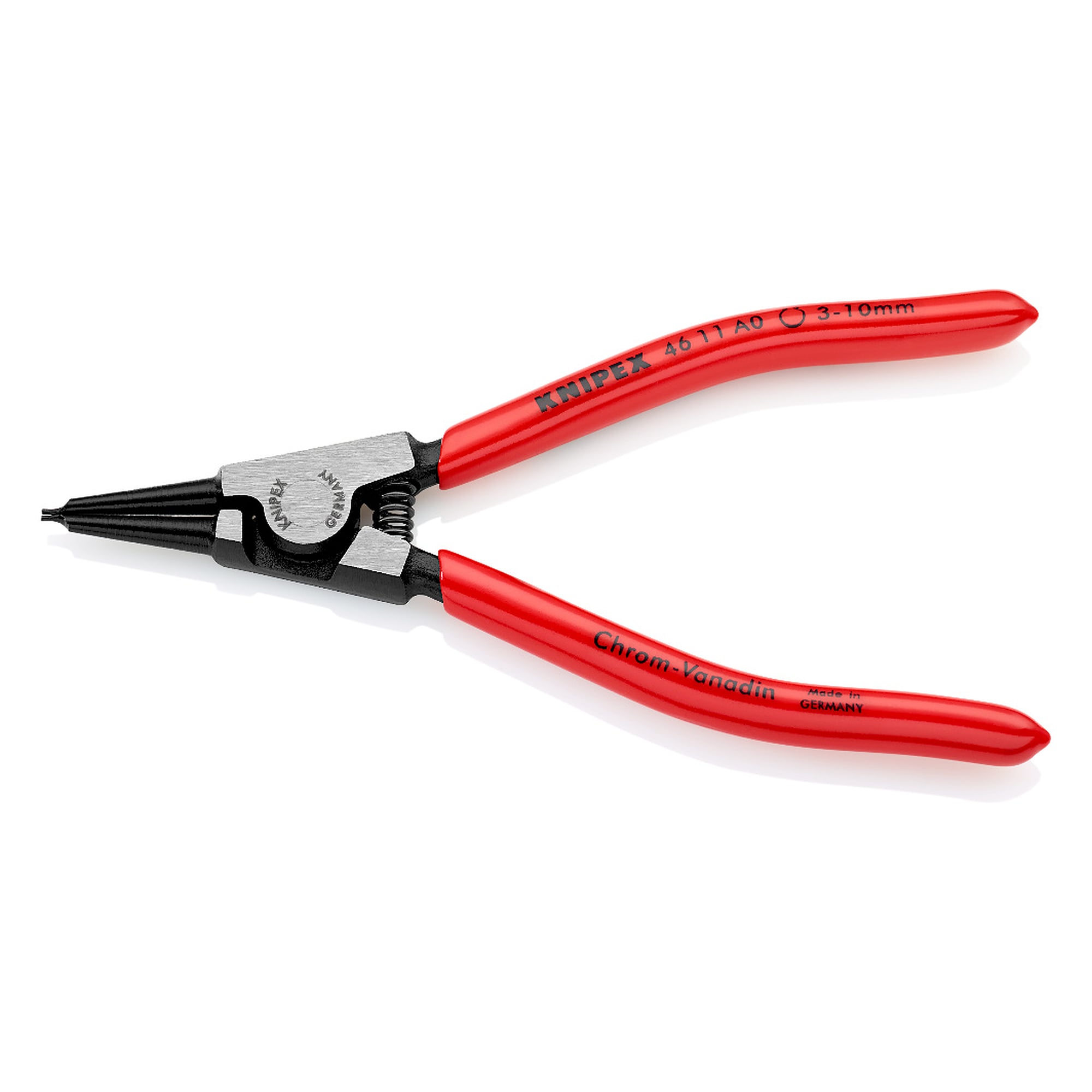 Circlip pliers for external circlips on shafts, Ø 3 - 10 mm, DIN 5254 A, 140 mm