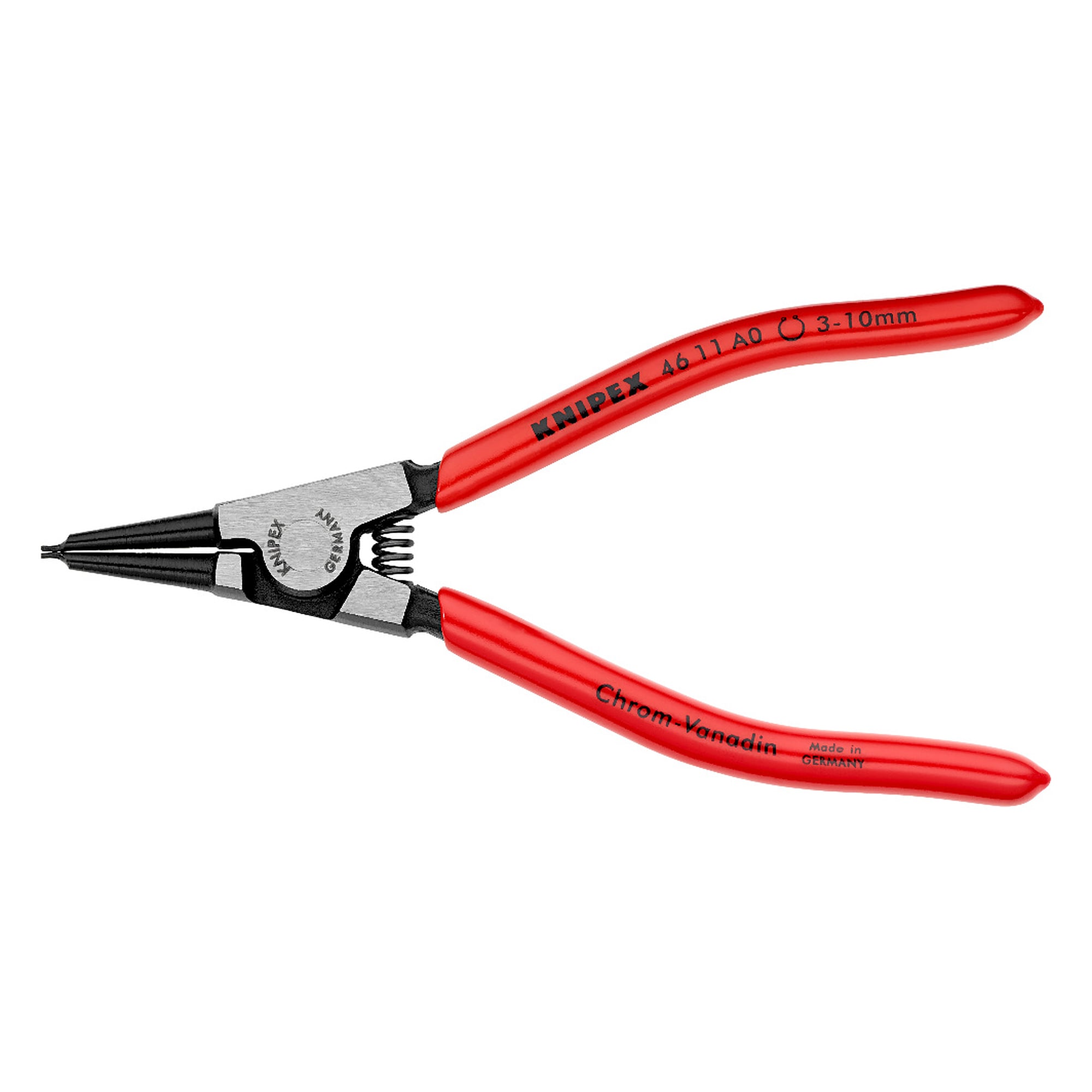 Circlip pliers for external circlips on shafts, Ø 3 - 10 mm, DIN 5254 A, 140 mm