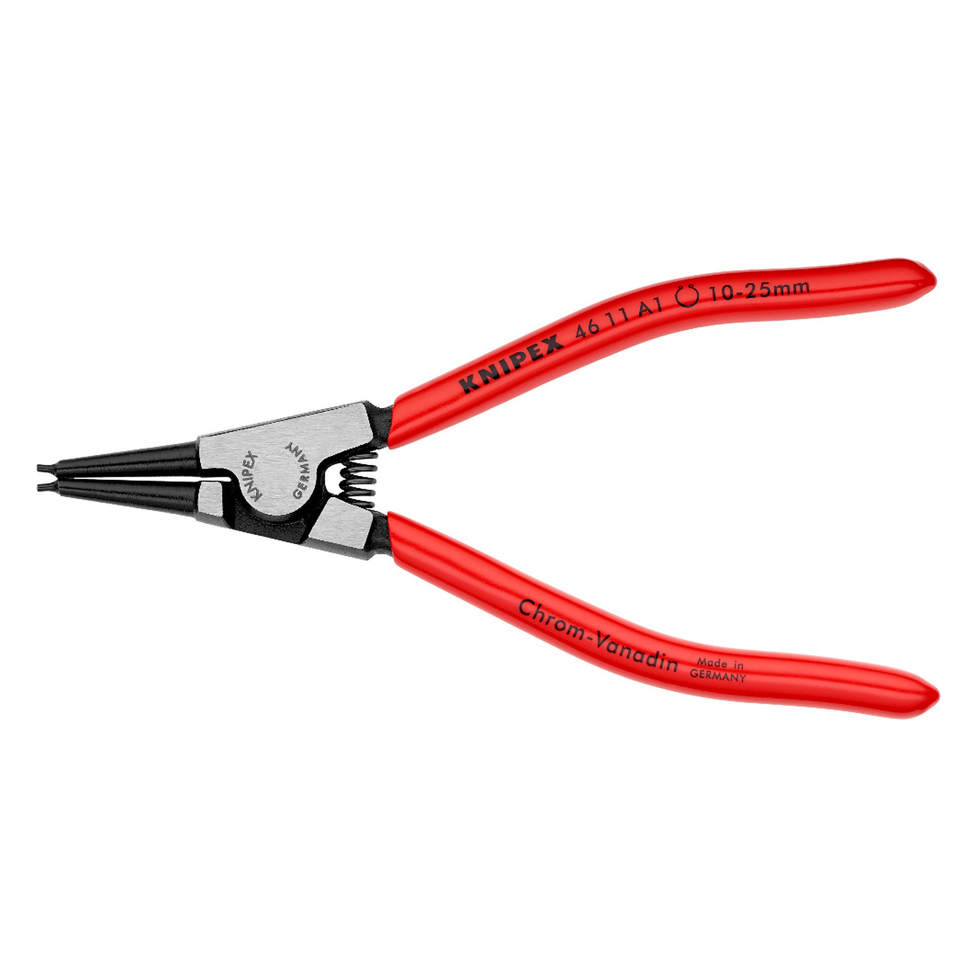 Circlip pliers for external circlips on shafts, Ø 10 - 25 mm, DIN 5254 A, 140 mm