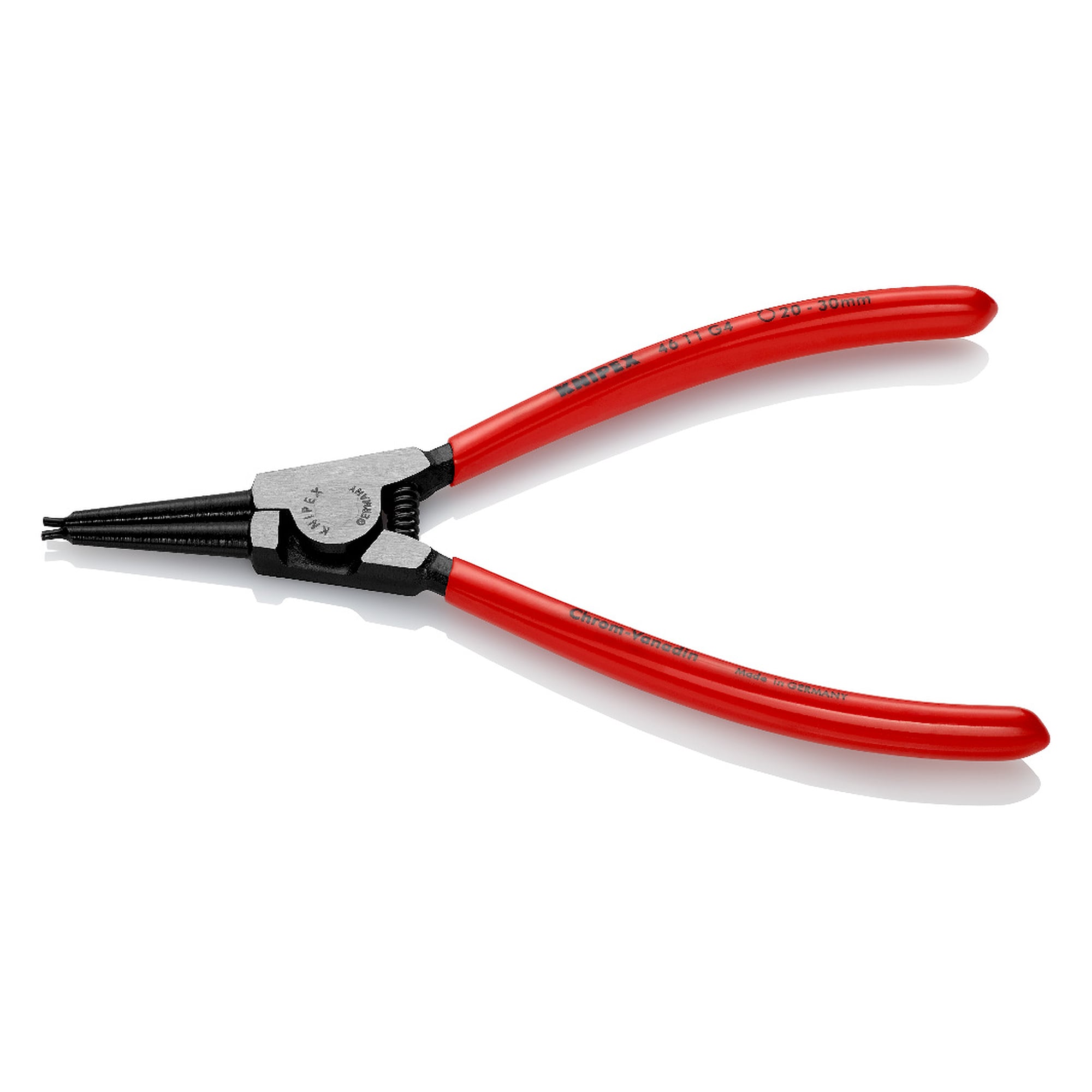 Pince pour circlips pour anneaux de préhension d'arbre Ø 20 - 30 mm, à ressort d'ouverture, 180 mm