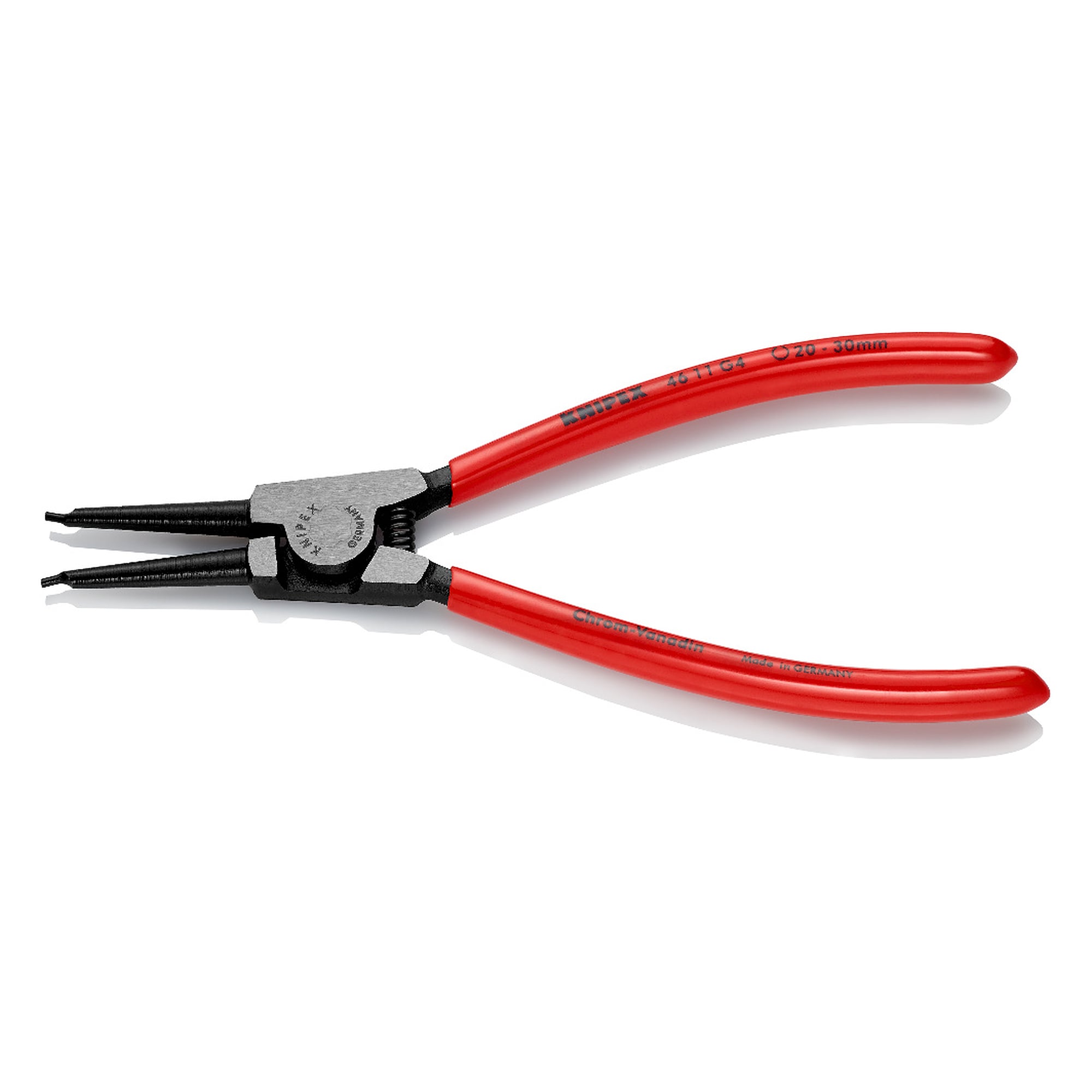 Pince pour circlips pour anneaux de préhension d'arbre Ø 20 - 30 mm, à ressort d'ouverture, 180 mm