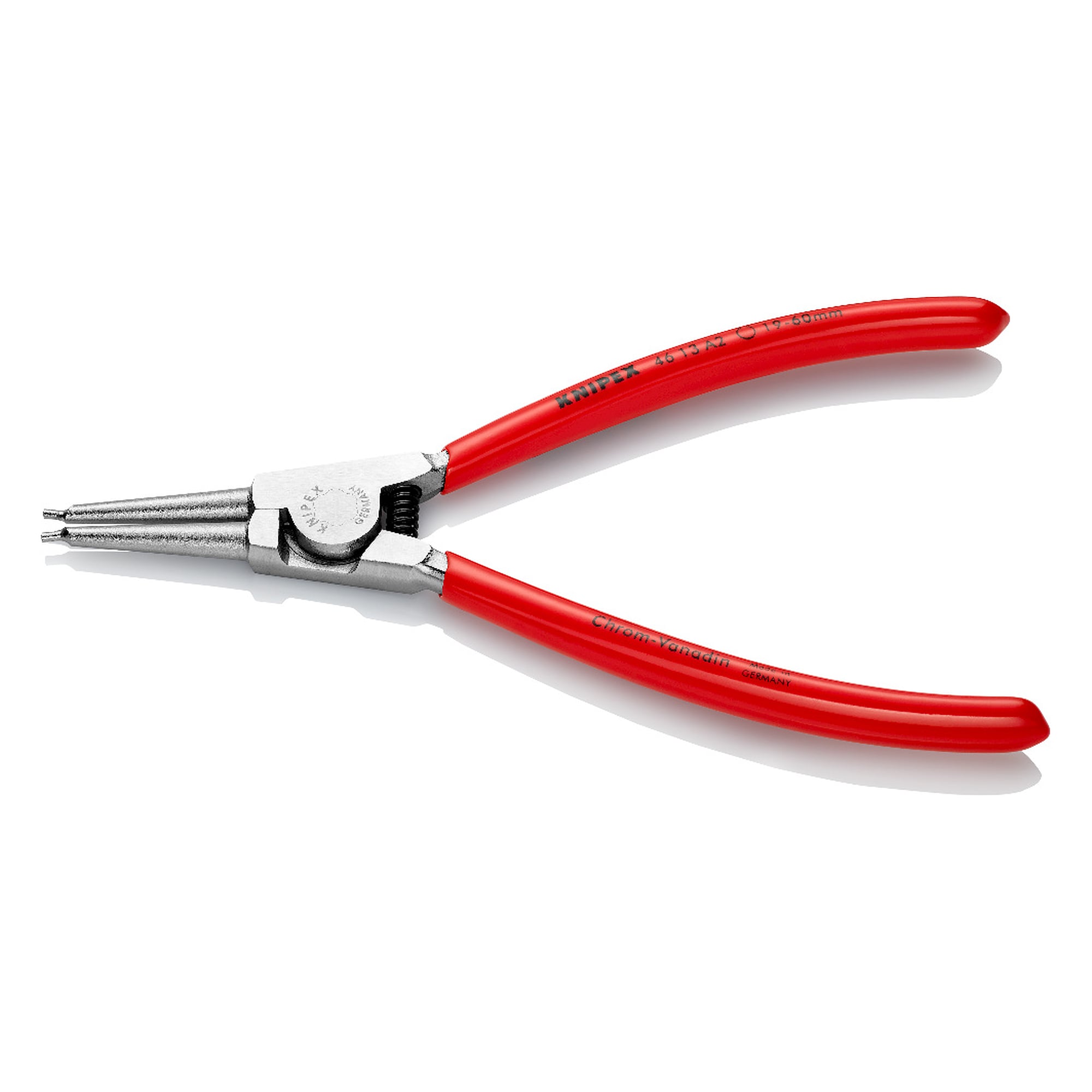 Circlip pliers for external circlips on shafts Ø 19 - 60 mm, forged, 180 mm