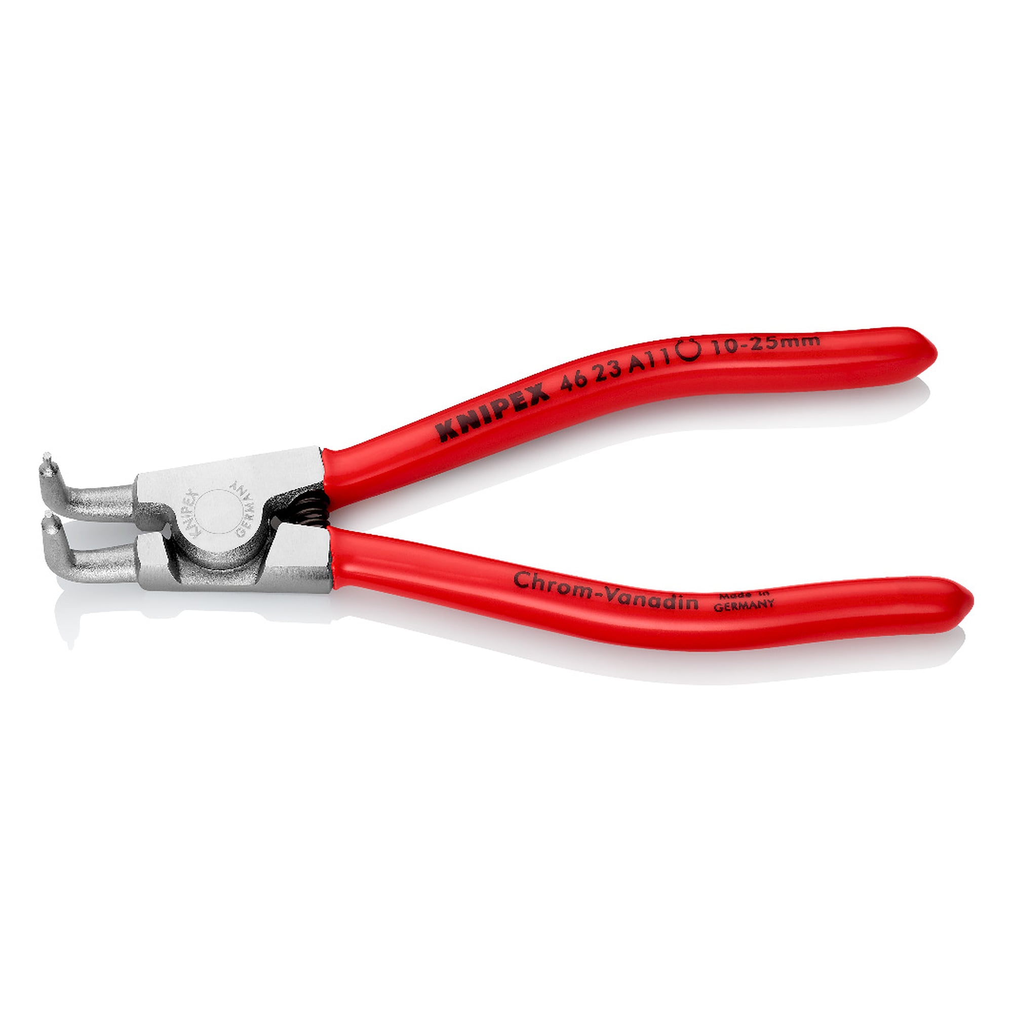 Pince pour circlips extérieurs d'arbre, Ø 10 - 25 mm, chromée, 125 mm